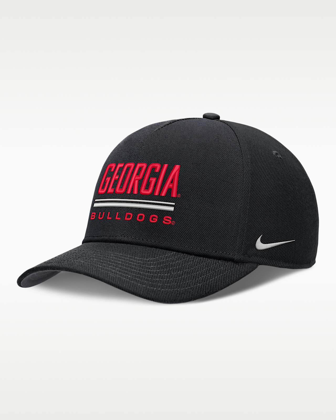 Мужские  Georgia Sideline Practice Rise Nike Dri-FIT College Adjustable Hat