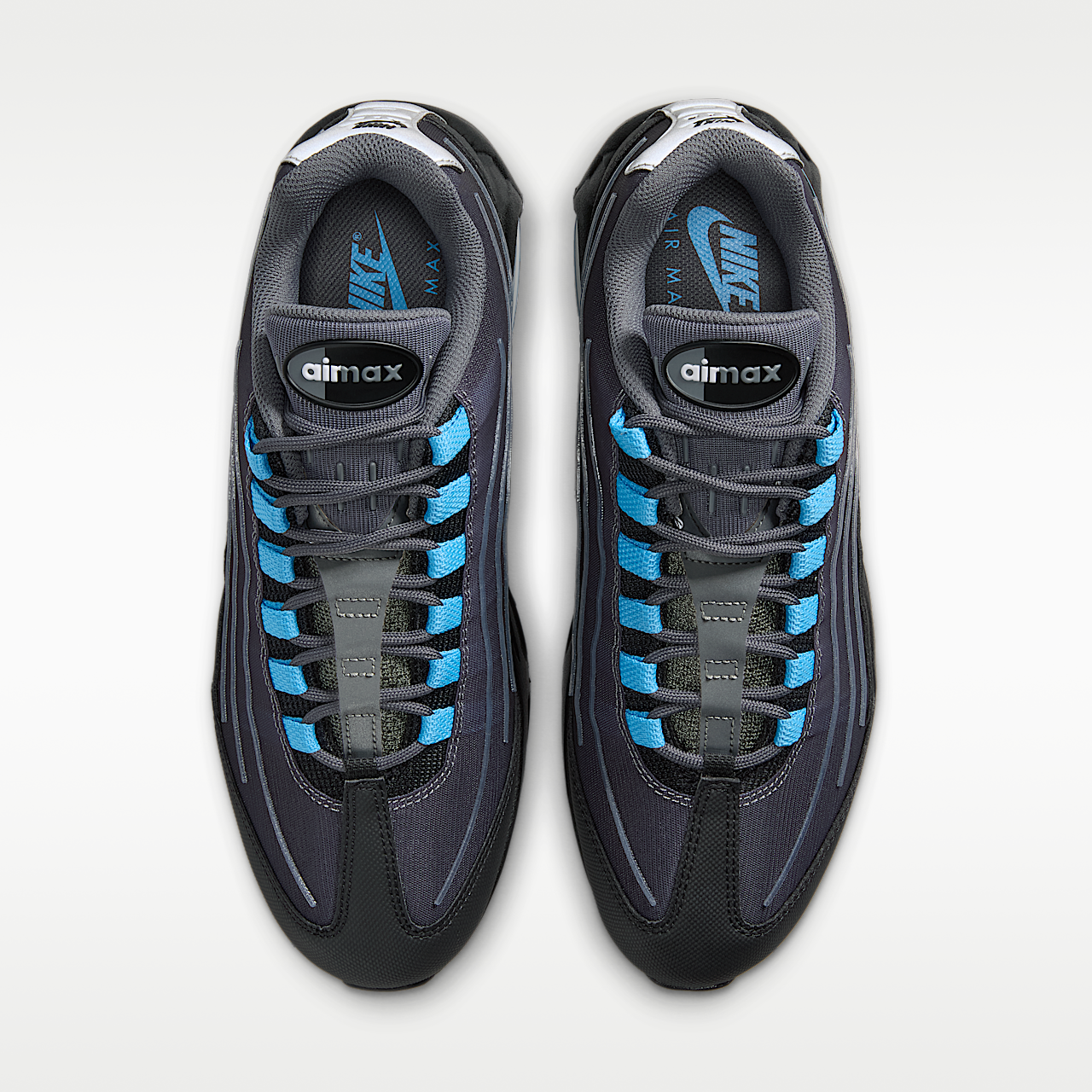 Nike Air Max sneaker Zwart/Iron Grey/Metallic Silver/University Blue