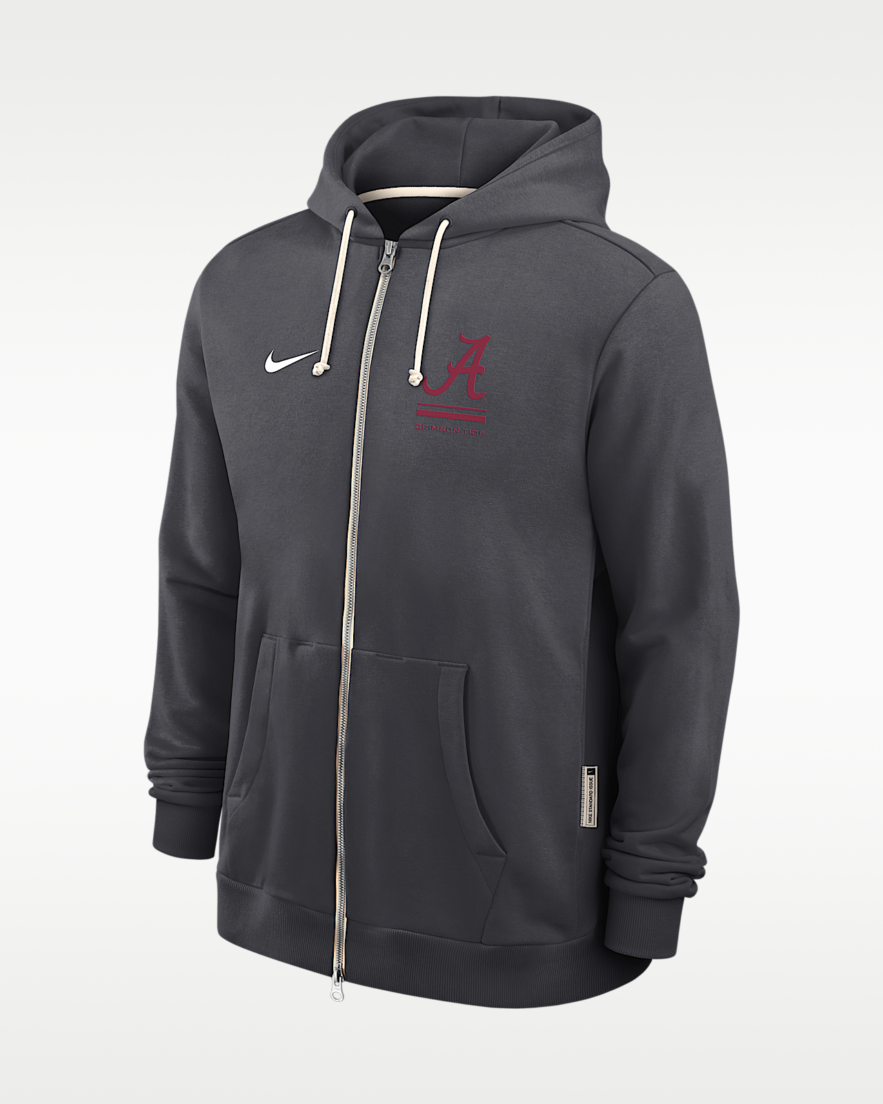 Мужское худи Alabama Sideline Standard Issue Nike Dri-FIT College Full-Zip Hoodie