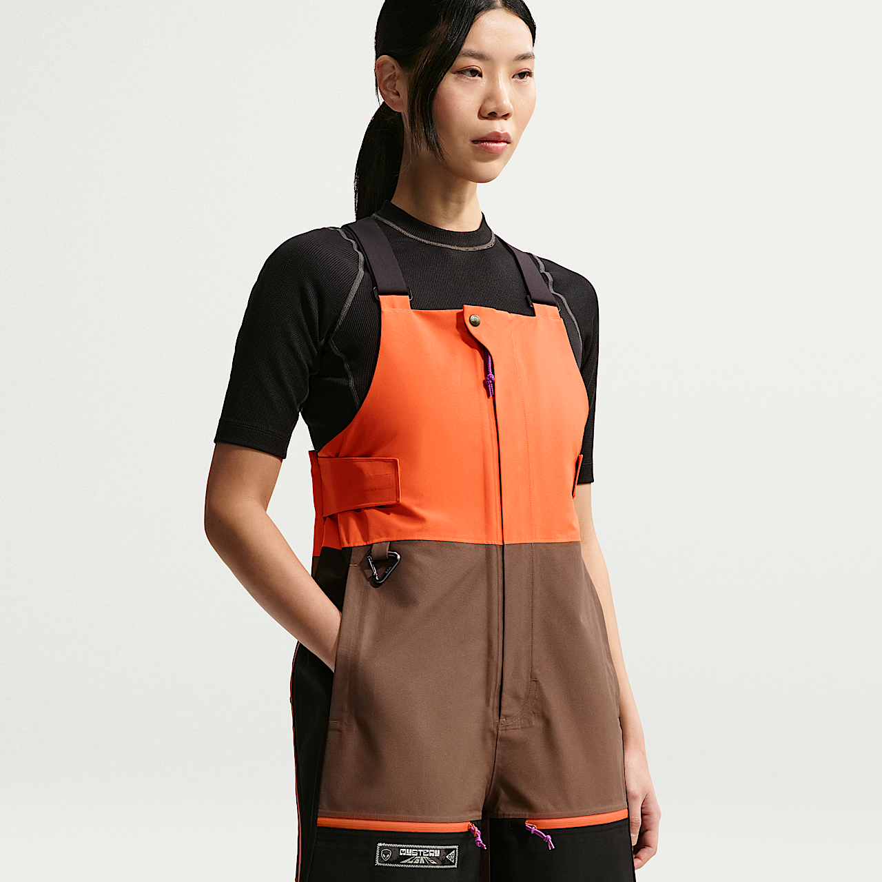 Nike ACG sneaker Safety Orange/Mosswood Brown/Zwart/Mosswood Brown
