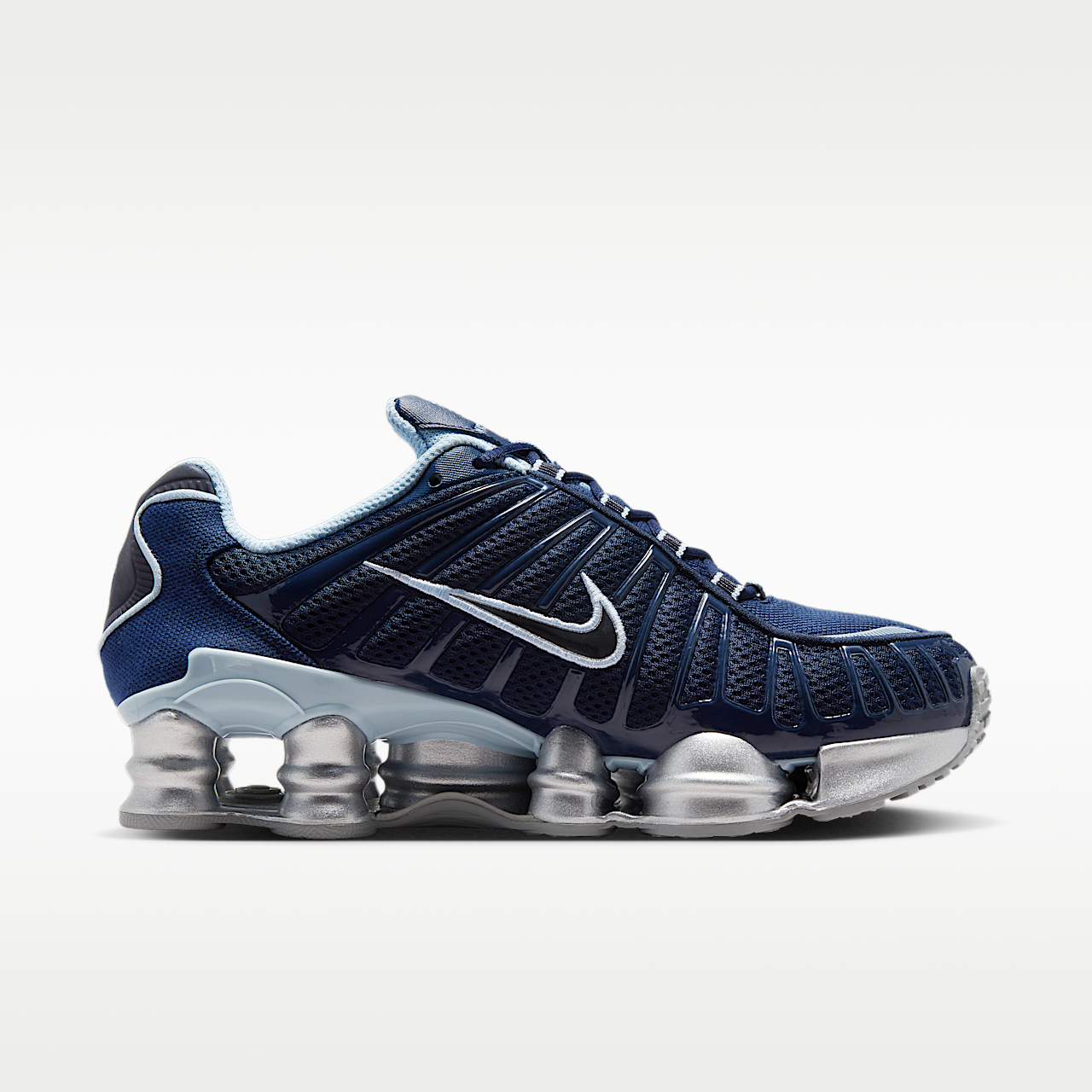 Nike Nike Shox sneaker Obsidian/Light Armory Blue/Flat Silver/Metallic Platinum