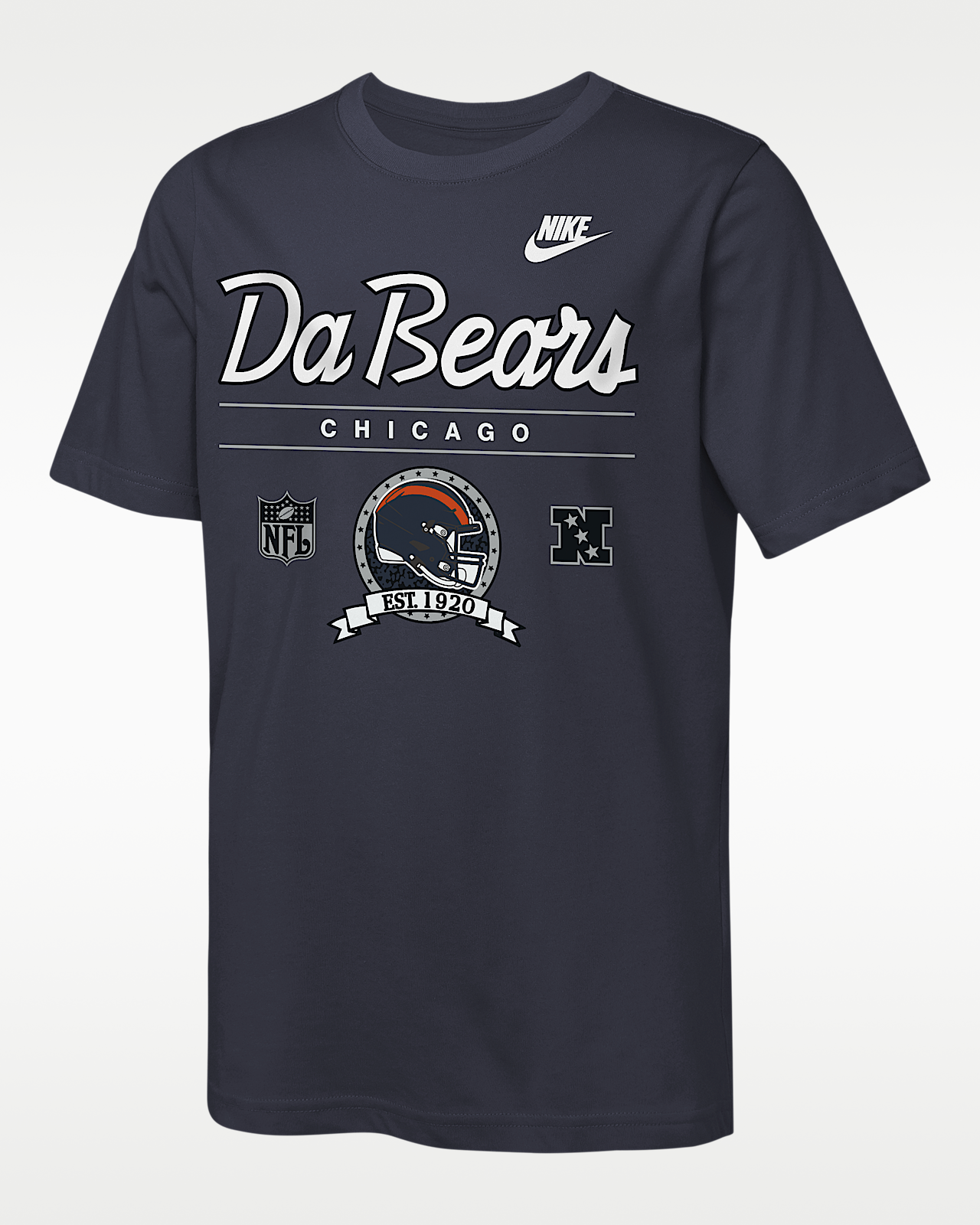 Детская футболка Chicago Bears Rewind Hometown Slub Big Kids' Nike Dri-FIT NFL