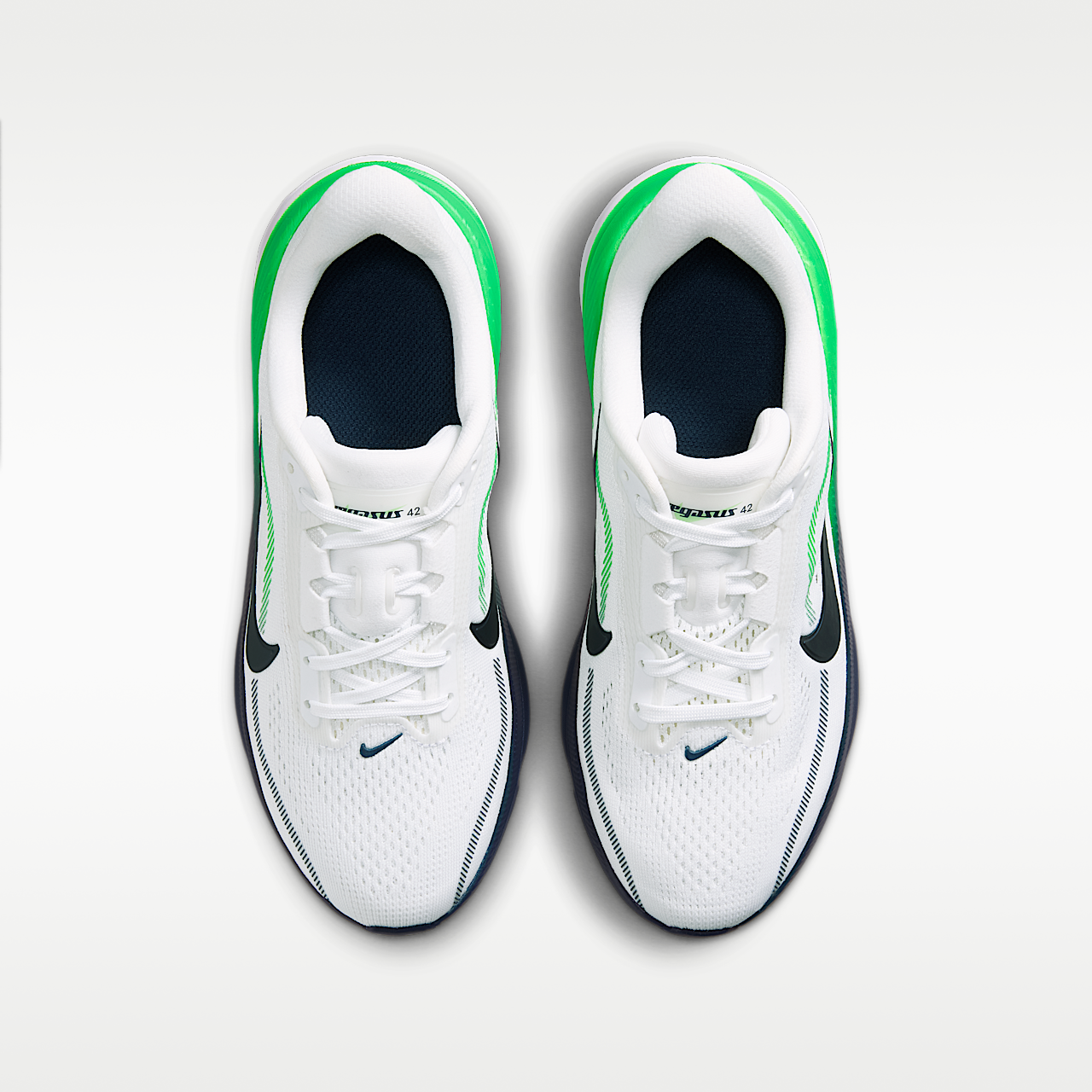 Nike Pegasus sneaker Wit/Green Spark/Midnight Navy