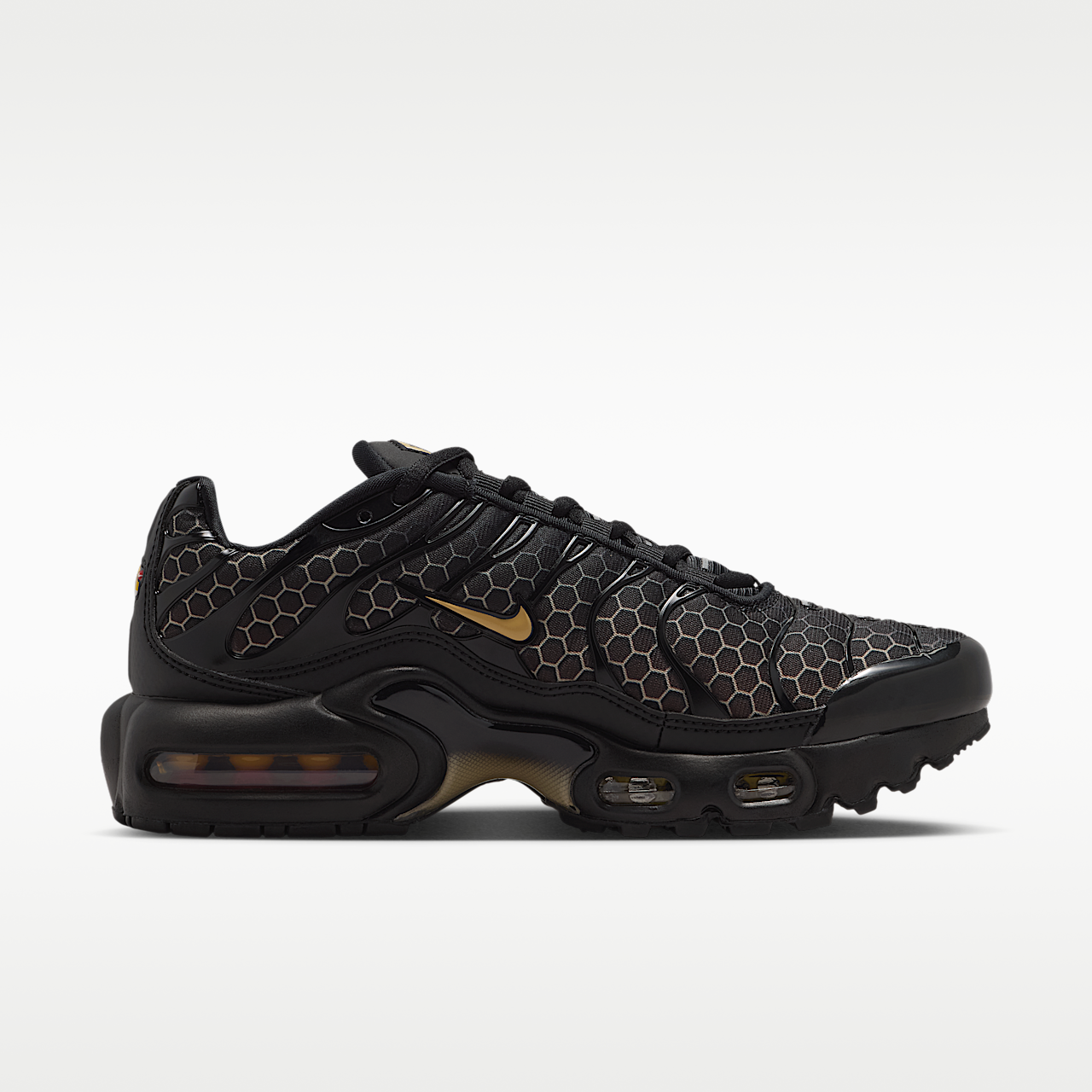 Nike Air Max Plus sneaker Zwart/Chalk/Baroque Brown/Linen