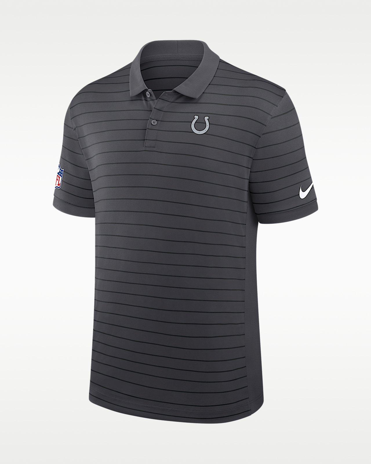 Мужские  Indianapolis Colts Rivalries Collection Sideline Victory Striped Nike Dri-FIT NFL Polo