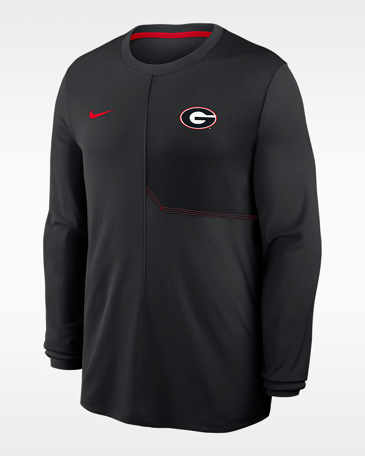 Мужские  Georgia Sideline Coach Nike Dri-FIT College Long-Sleeve Top