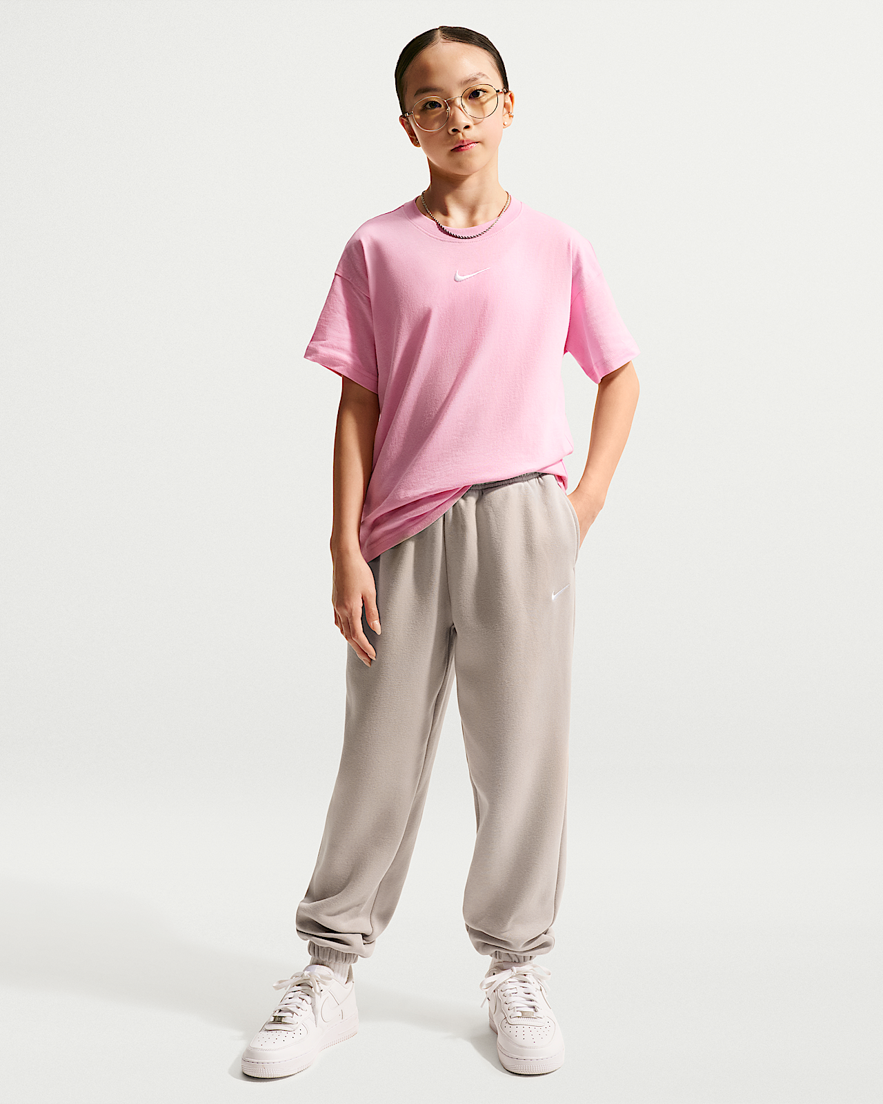 Детские  Nike Sportswear Studio Fleece Girls' Loose Pants