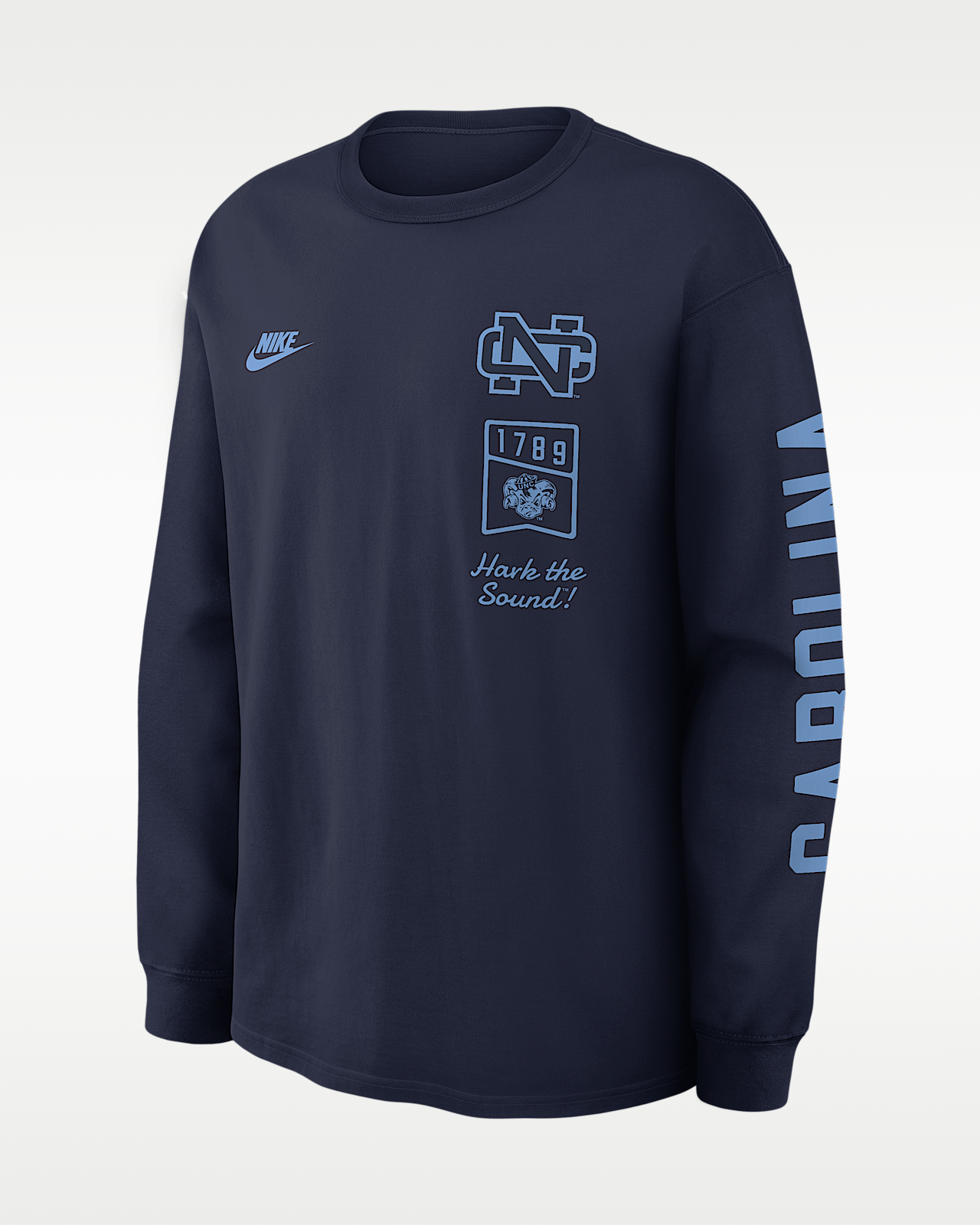 Мужская футболка North Carolina Legacy Nike College Long-Sleeve