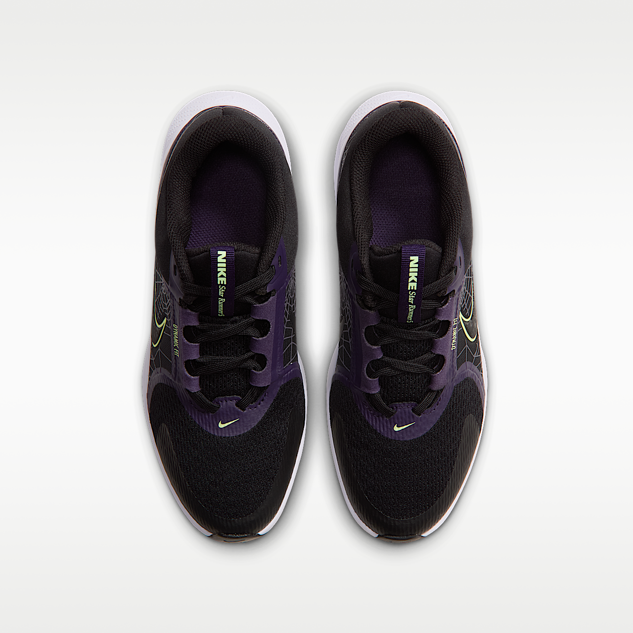 Nike  sneaker Zwart/Purple Dynasty/Barely Volt/Zwart
