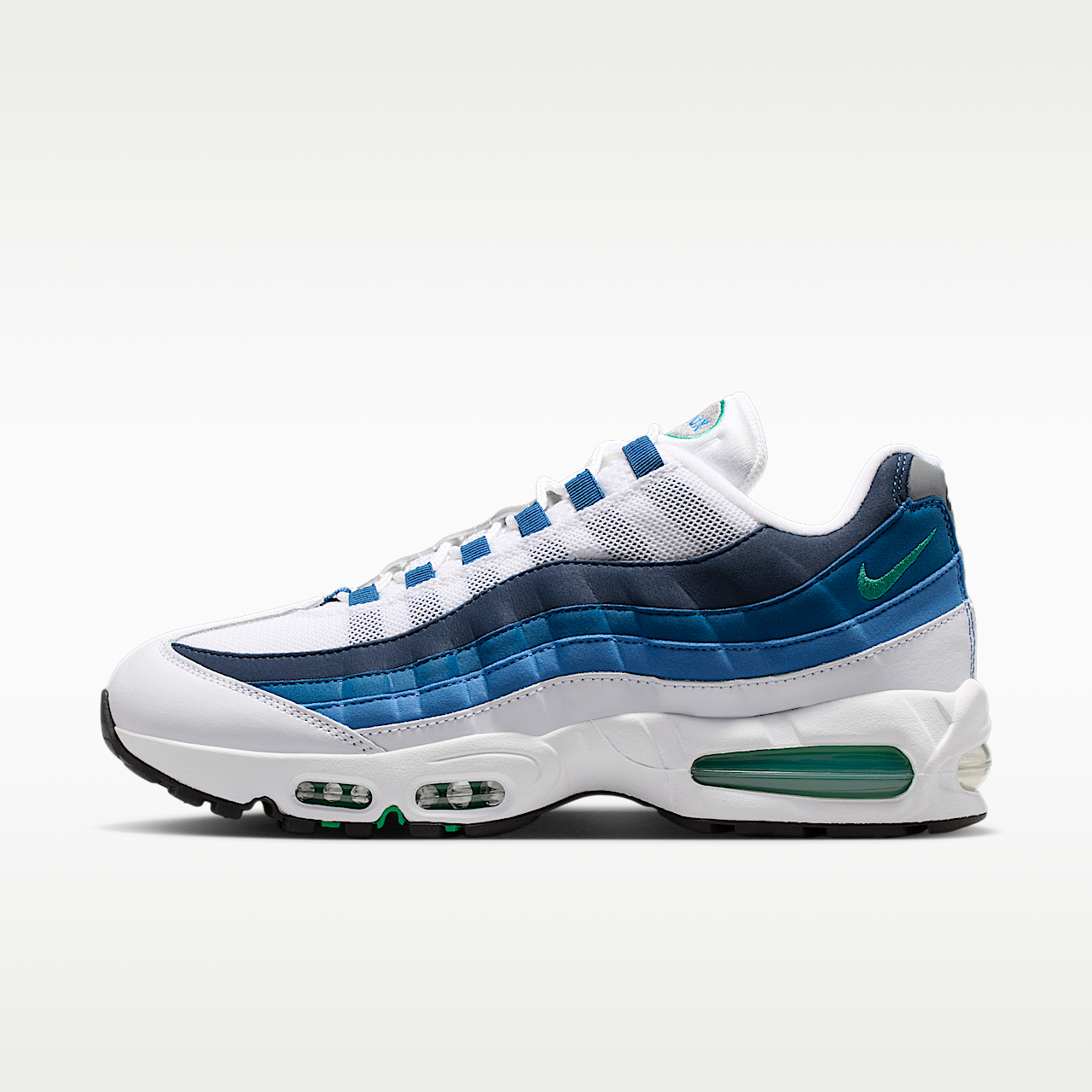 Nike Air Max sneaker Wit/Lake Blue/French Blue/Emerald Green