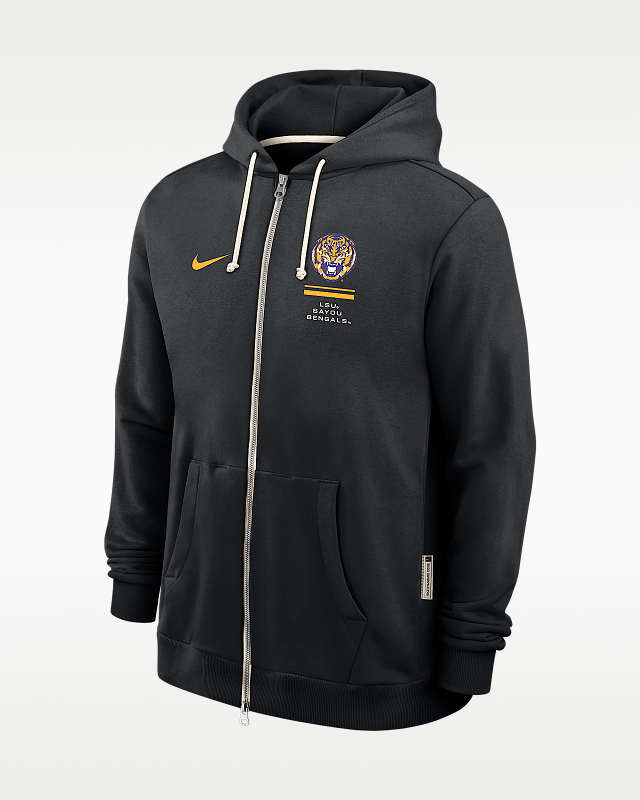 Мужское худи LSU Sideline Standard Issue Nike Dri-FIT College Full-Zip Hoodie