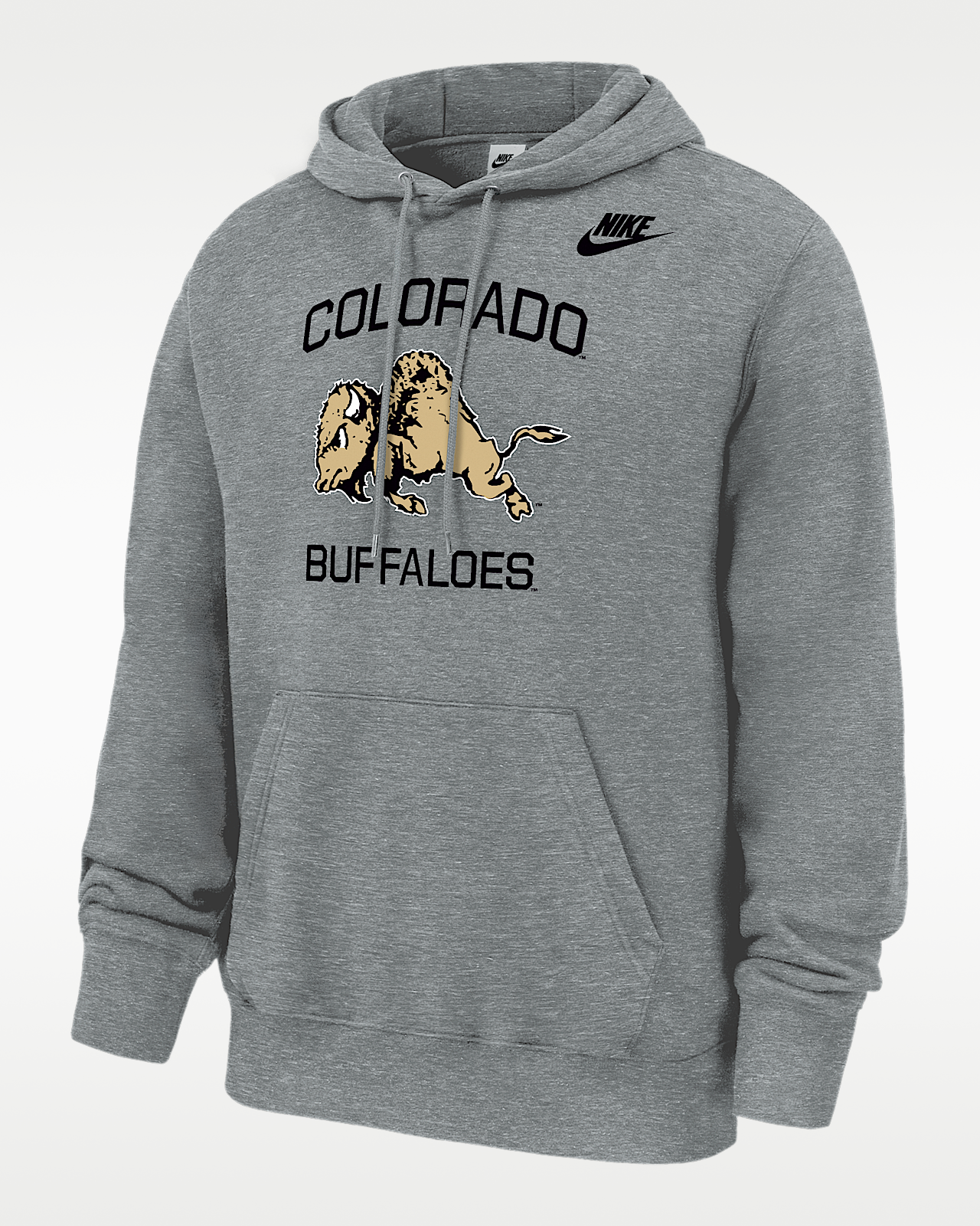 Мужское худи Colorado Buffaloes Club Nike Football Fleece Pullover Hoodie для футбола