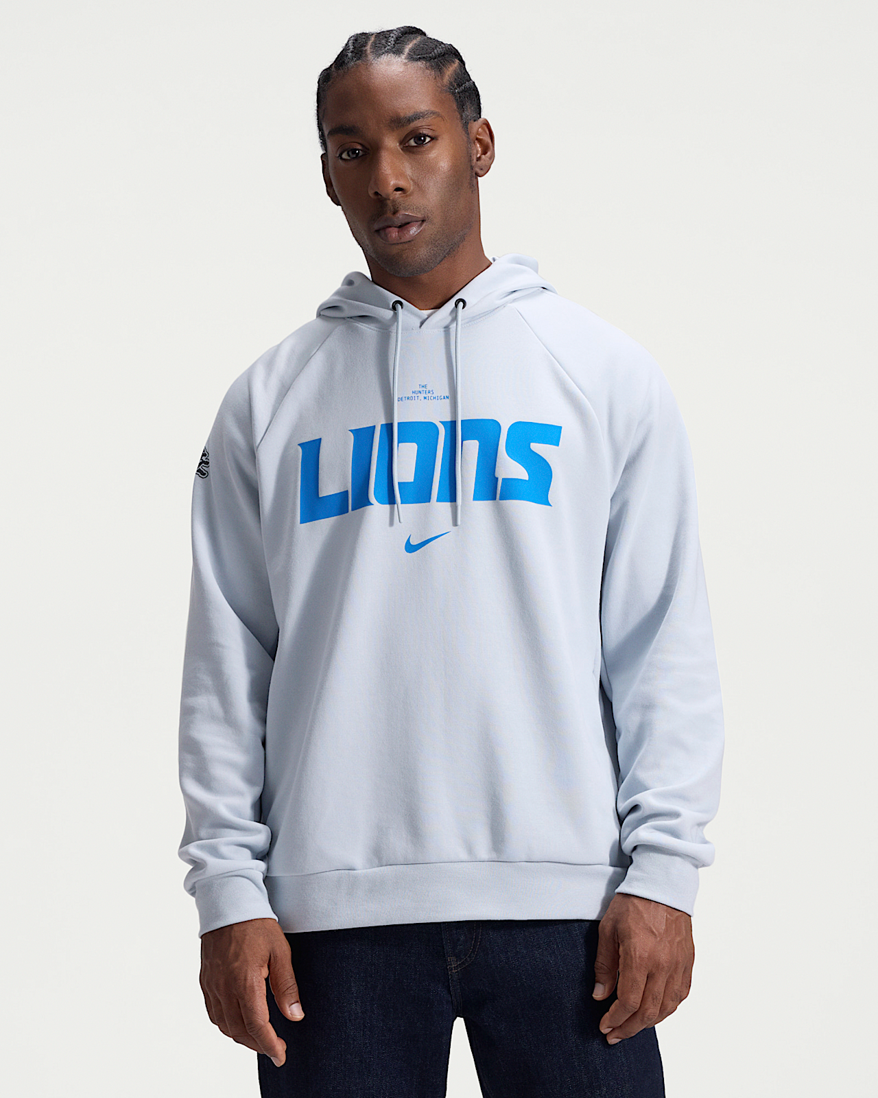 Мужское худи Detroit Lions Rivalries Collection Primary Nike Dri-FIT NFL Pullover Hoodie