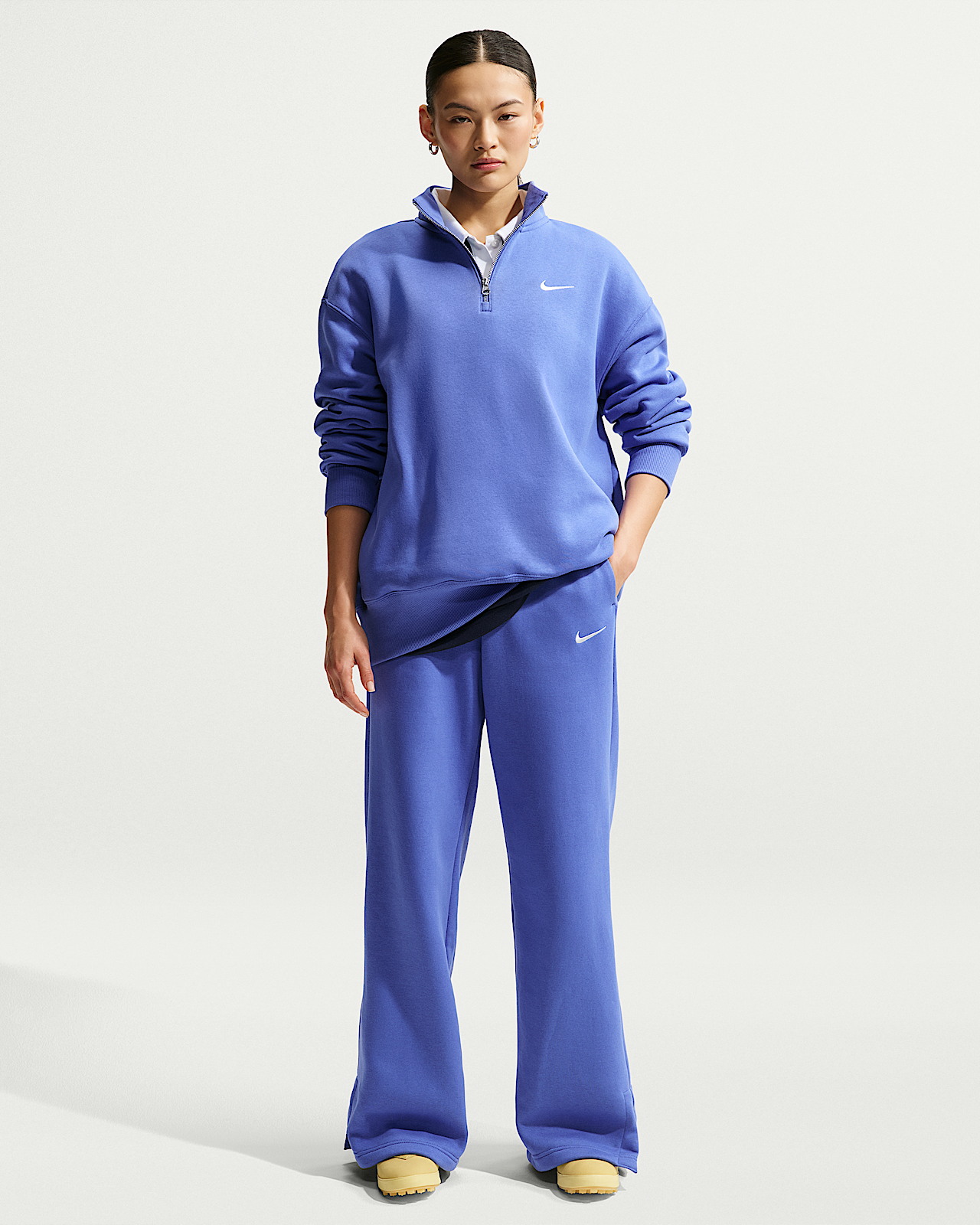 Женские  Nike Sportswear Phoenix Fleece High-Waisted Wide-Leg Pants