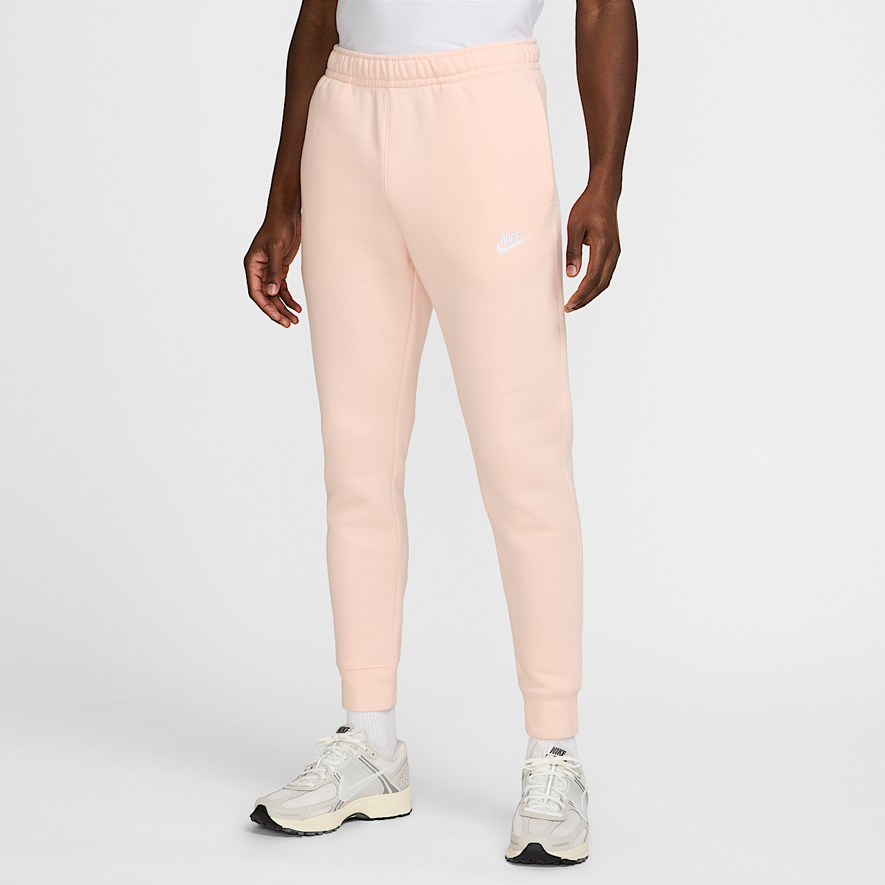 Nike Sportswear Club Fleece (Washed Coral/Washed Coral/White)