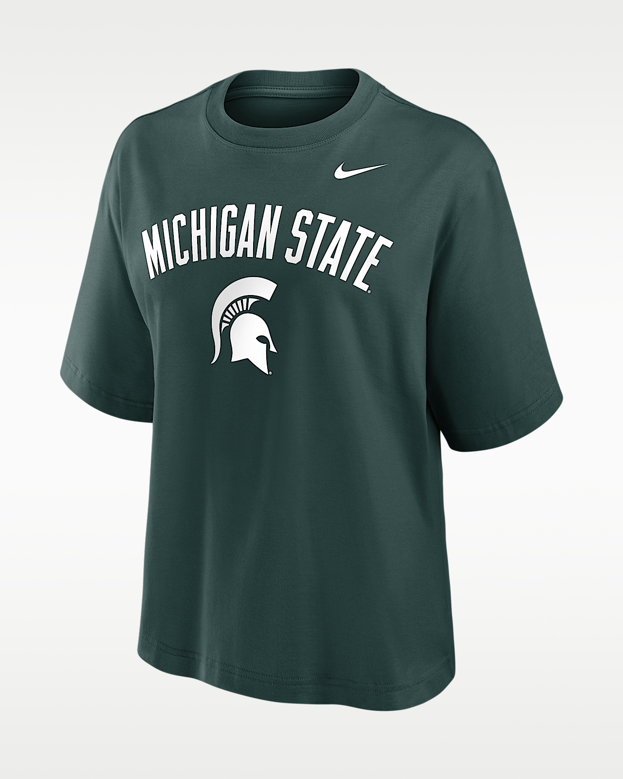 Женская футболка Michigan State Arch Over Logo Boxy Nike College