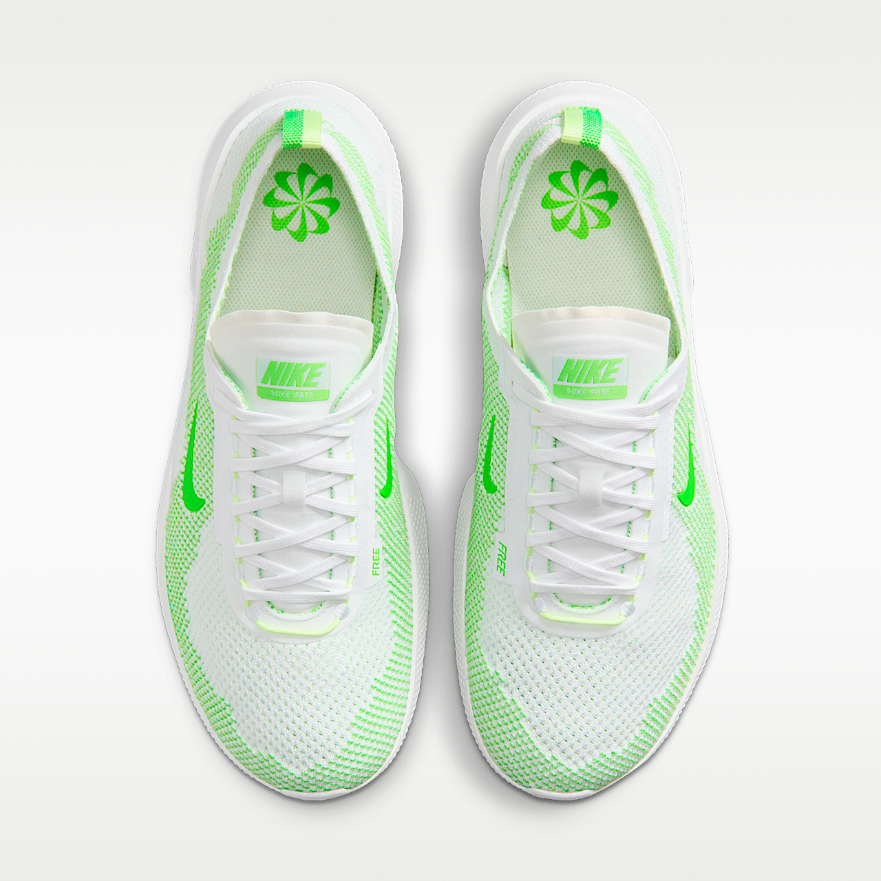 Nike Free sneaker Wit/Barely Volt/Green Strike
