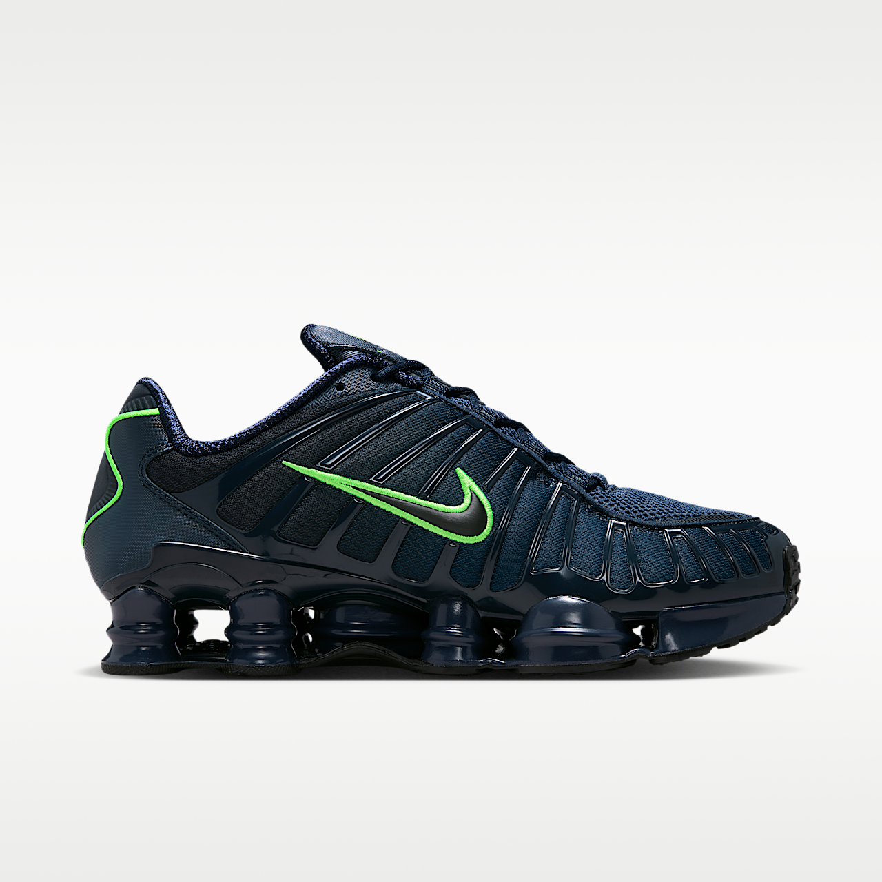 Nike Nike Shox sneaker Thunder Blue/Obsidian/Green Strike/Zwart