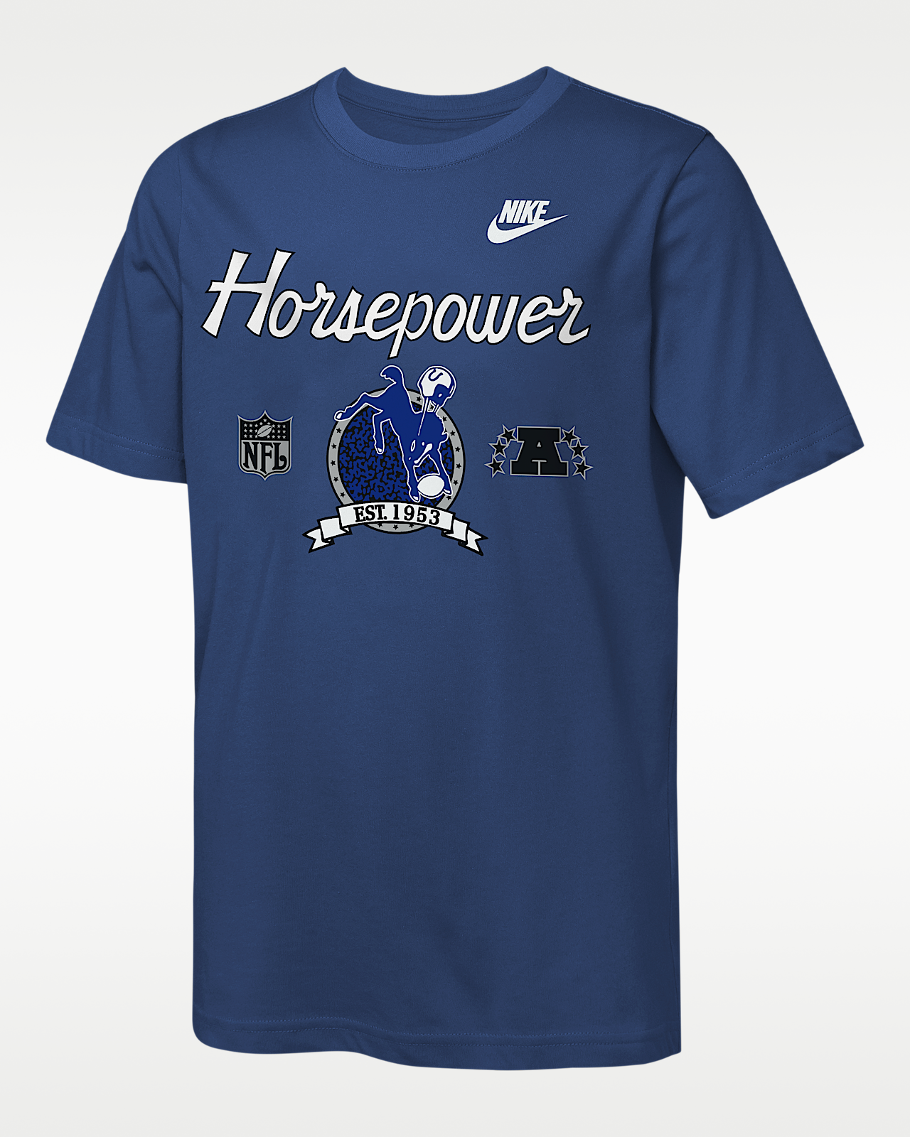 Детская футболка Indianapolis Colts Rewind Hometown Slub Big Kids' Nike Dri-FIT NFL