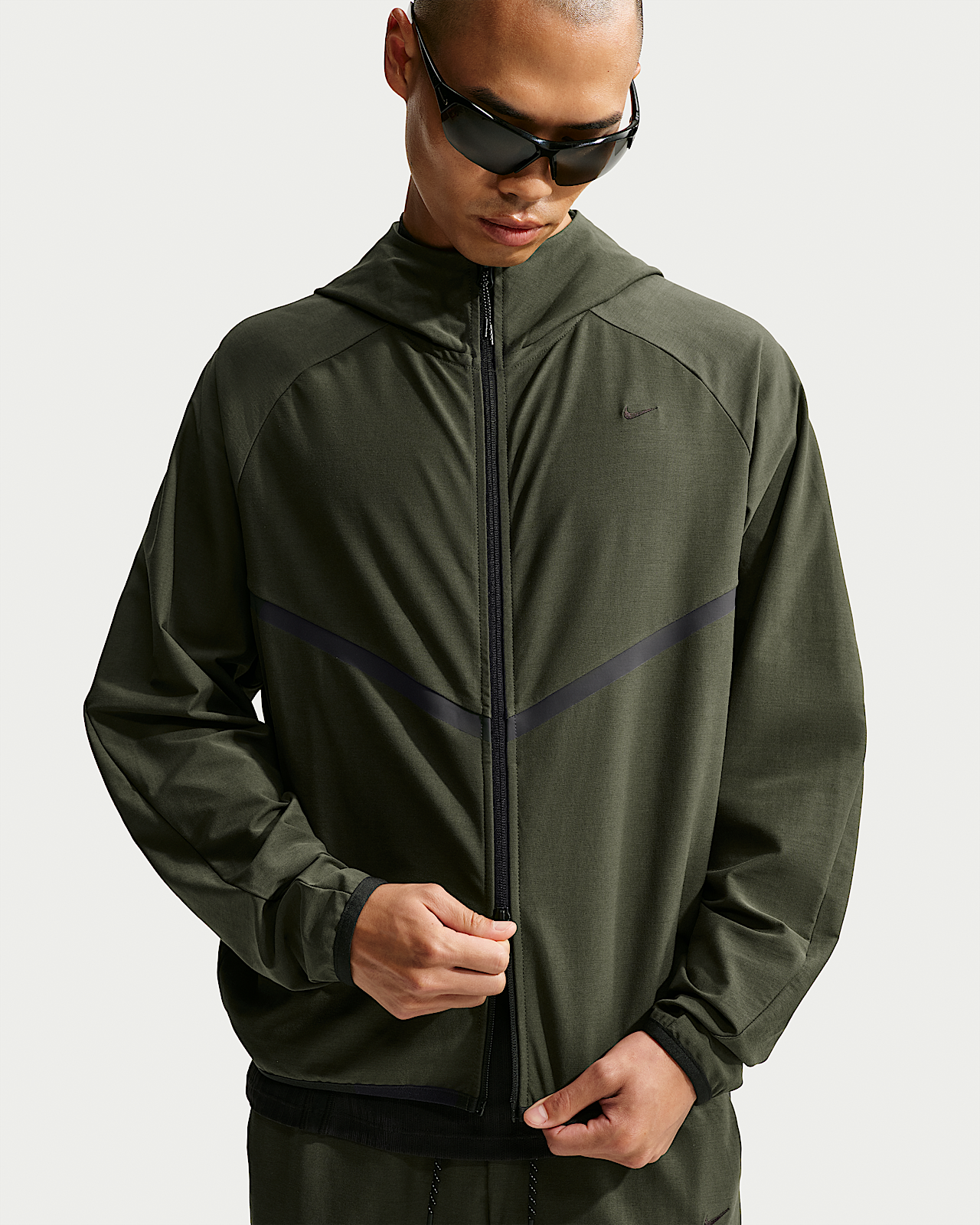 Мужская куртка Nike Tech Shori Knit Full-Zip Windrunner для бега