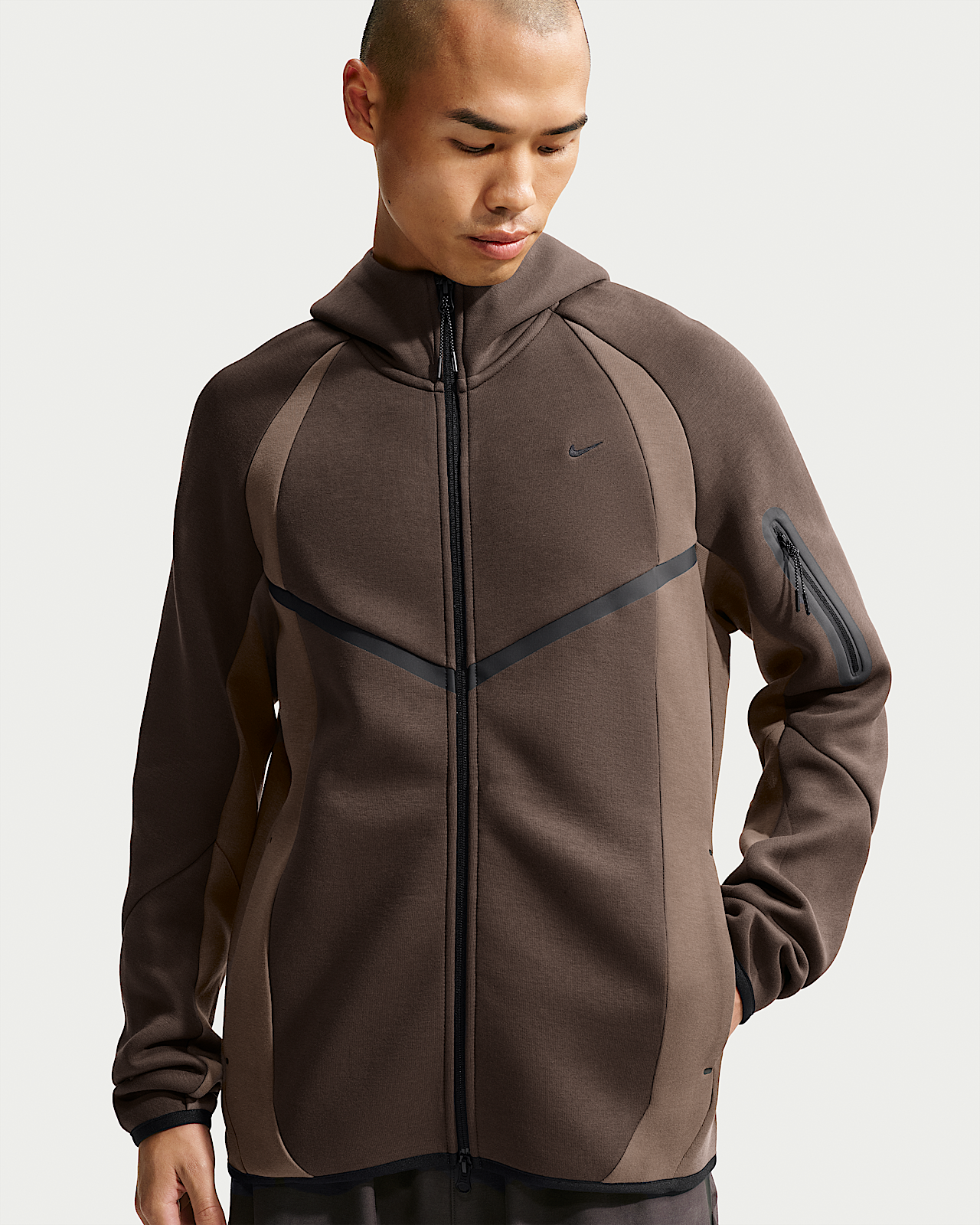 Мужская куртка Nike Tech Color-Block Full-Zip Fleece Windrunner для бега
