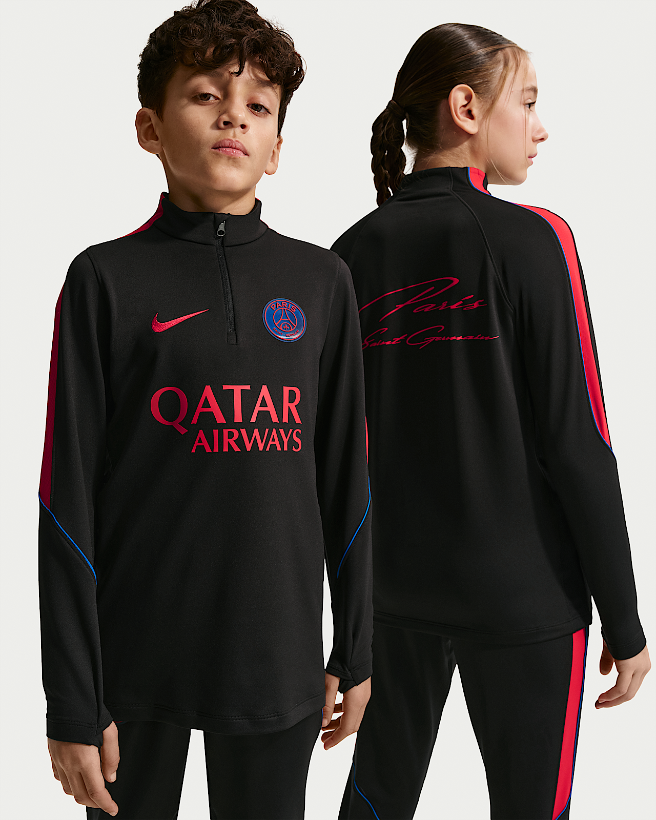 Детские  Paris Saint-Germain Strike Big Kids' Nike Dri-FIT Soccer Knit Drill Top