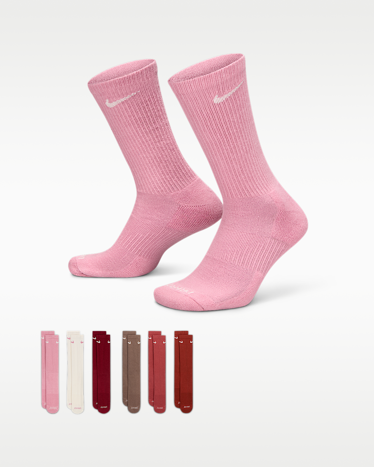 Unisex носки Nike Everyday Plus Cushioned Training Crew Socks (6 Pairs) для тренировок
