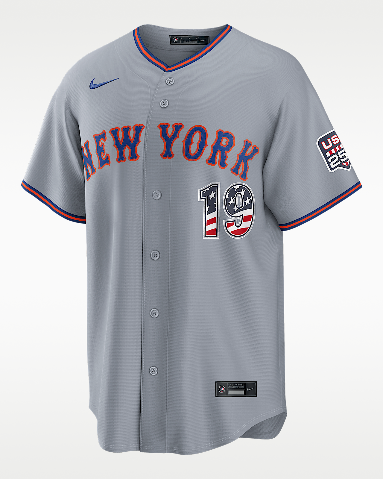 Мужские джерси Bo Bichette New York Mets USA 250 Nike MLB Stadium Jersey