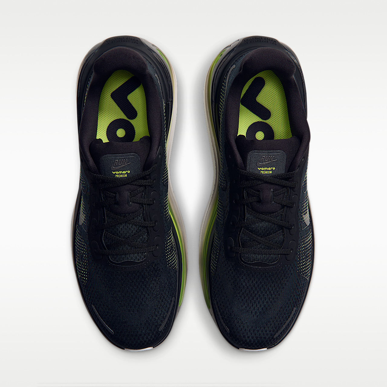 Nike Vomero sneaker Zwart/Anthracite/Lemon Venom/Metallic Dark Grey