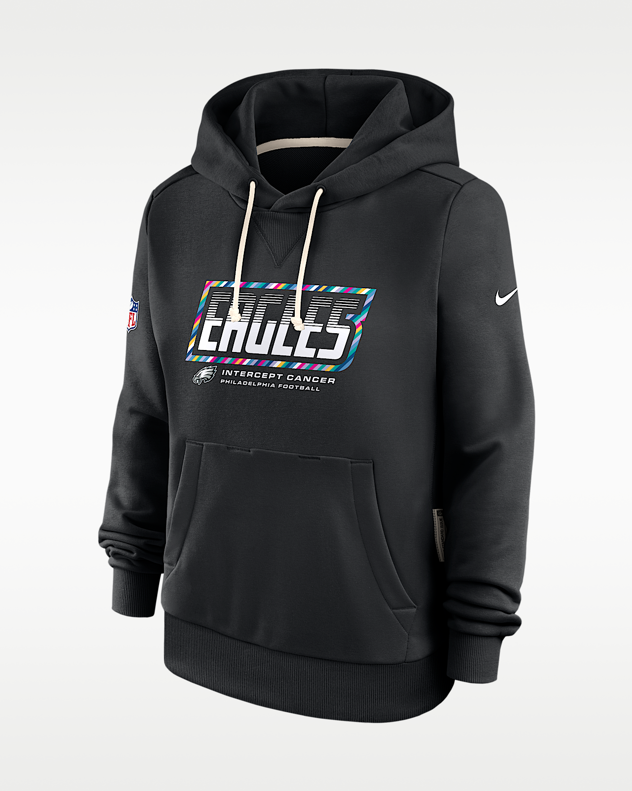 Женское худи Philadelphia Eagles Crucial Catch Standard Issue Nike Dri-FIT NFL Pullover Hoodie