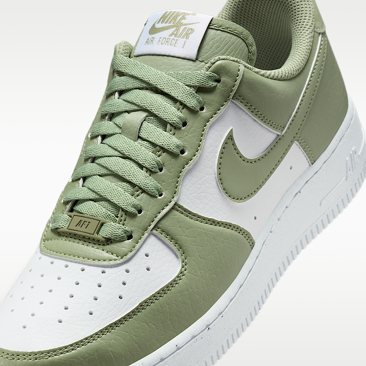 Nike Air Force 1 sneaker Wit/Wit/Oil Green