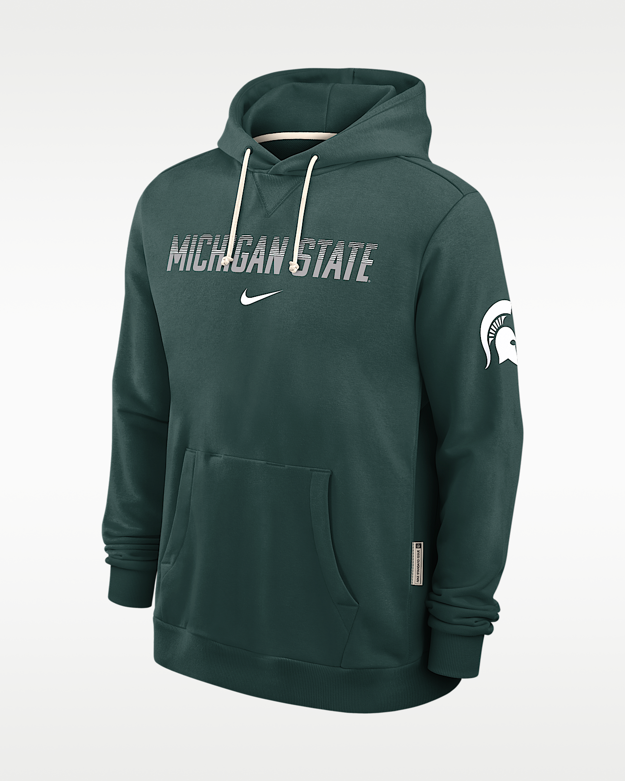 Мужское худи Michigan State Sideline Standard Issue Nike Dri-FIT College Pullover Hoodie