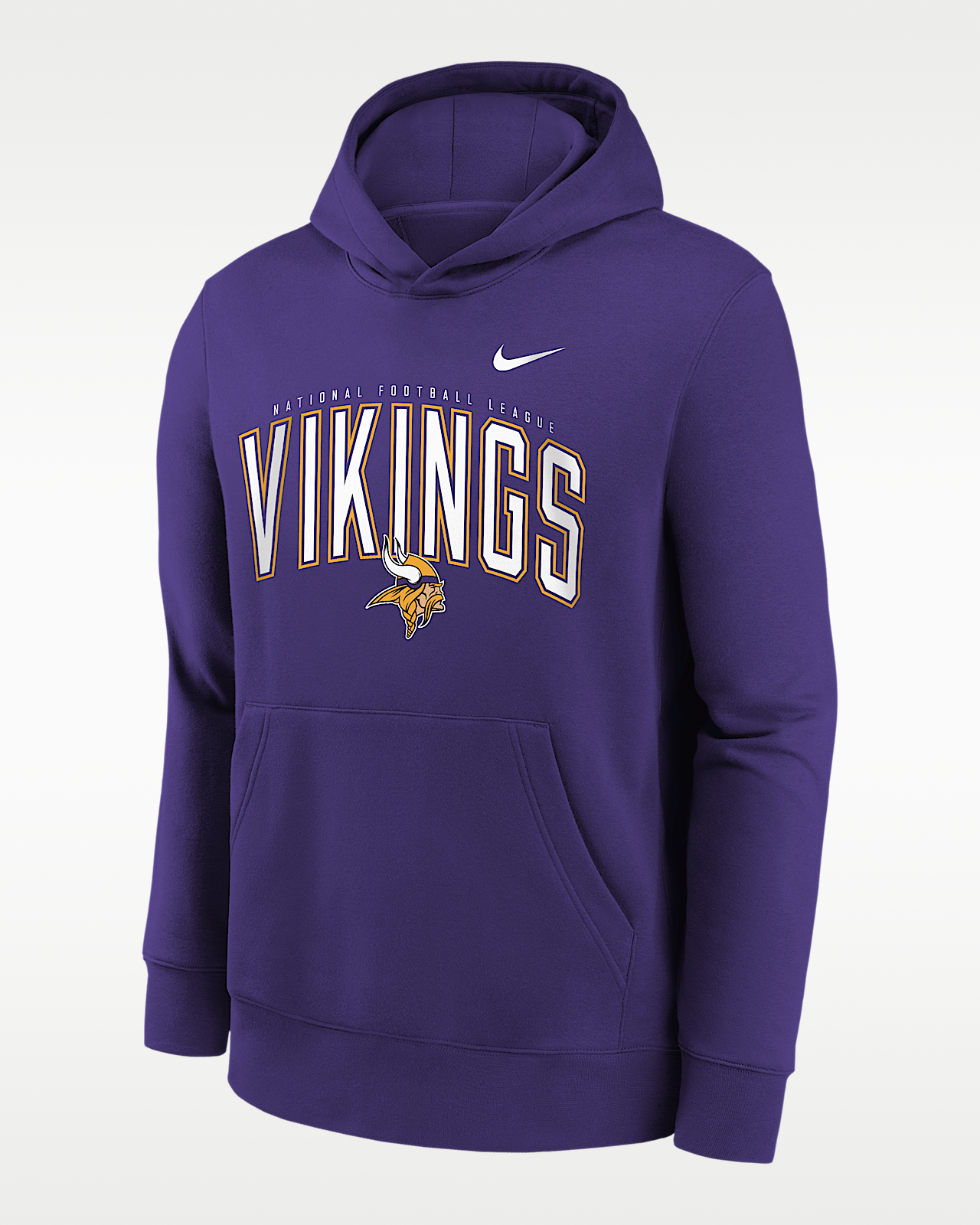 Детские  Minnesota Vikings Essentials Club Logo Arch Big Kids' Nike NFL Pullover Crew