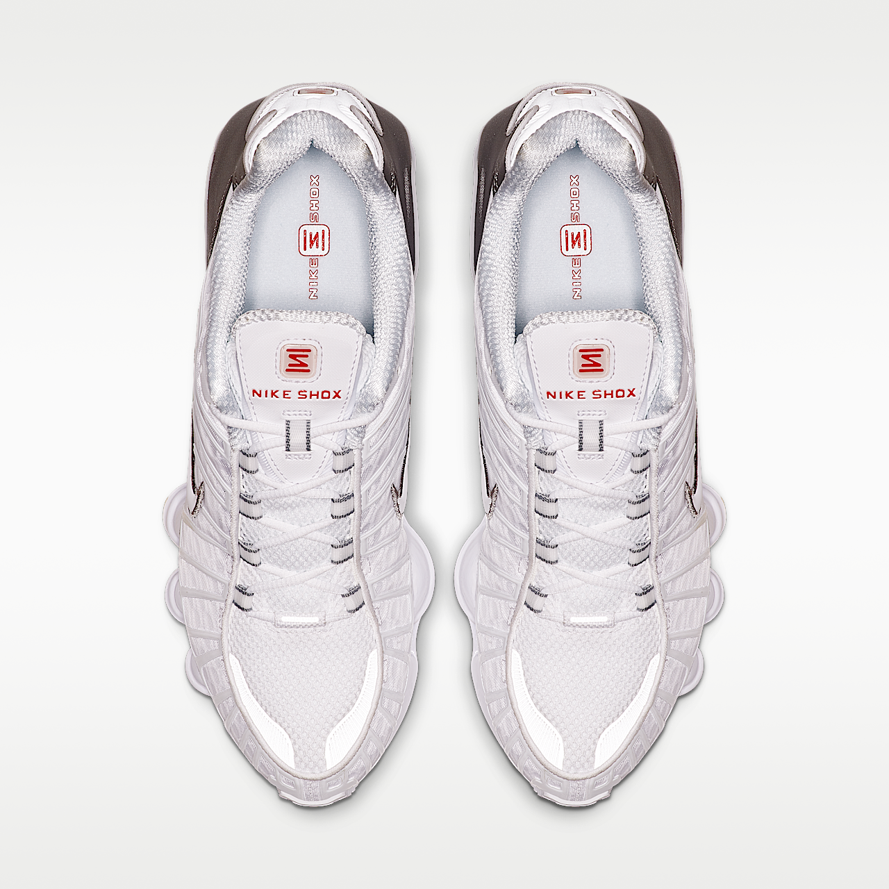 Nike Shox sneaker Wit/Metallic Silver/Max Orange/Wit