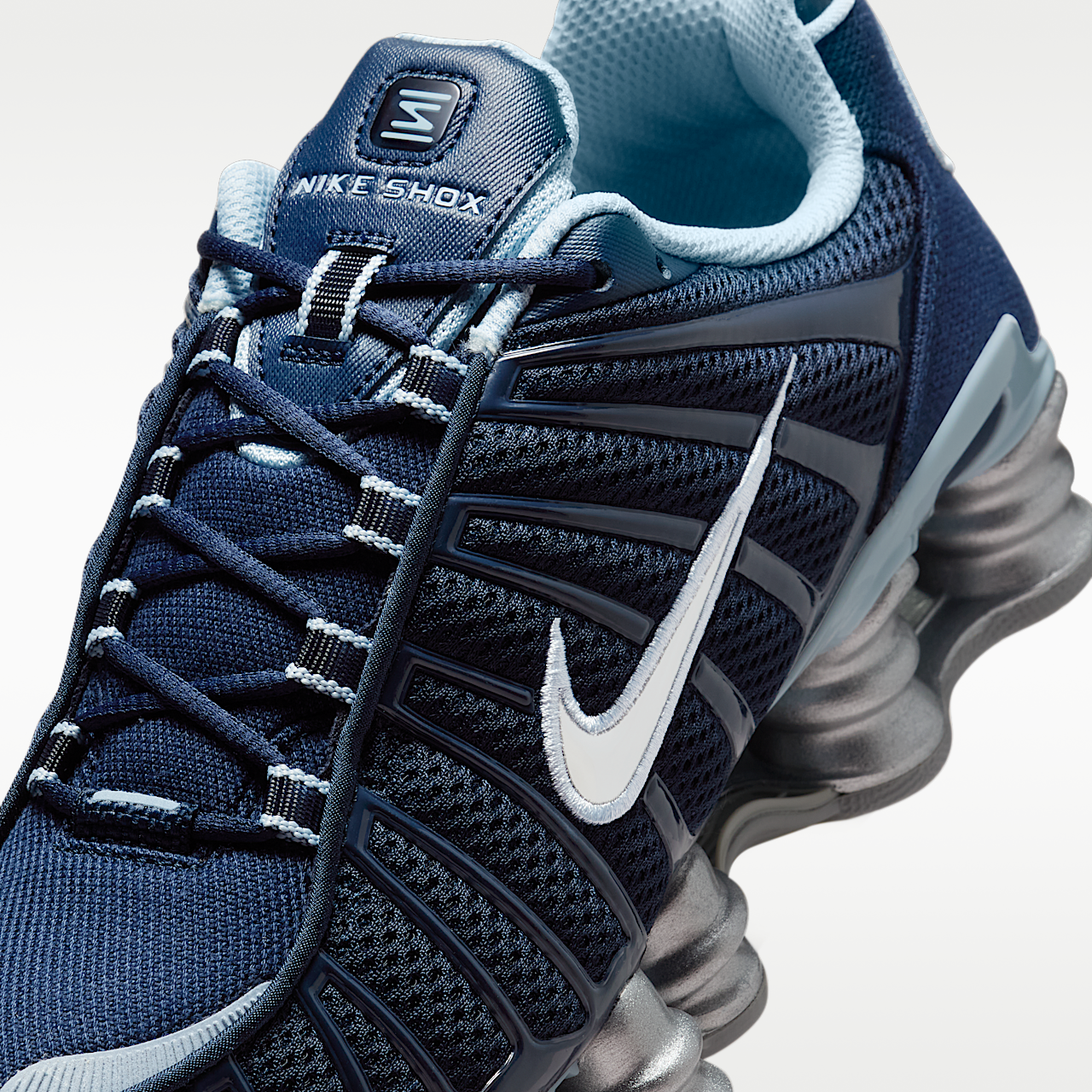 Nike Nike Shox sneaker Obsidian/Light Armory Blue/Flat Silver/Metallic Platinum
