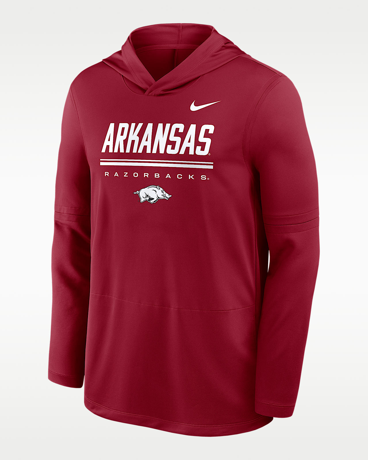 Мужские  Arkansas Sideline Nike Dri-FIT College Long-Sleeve Hooded Top