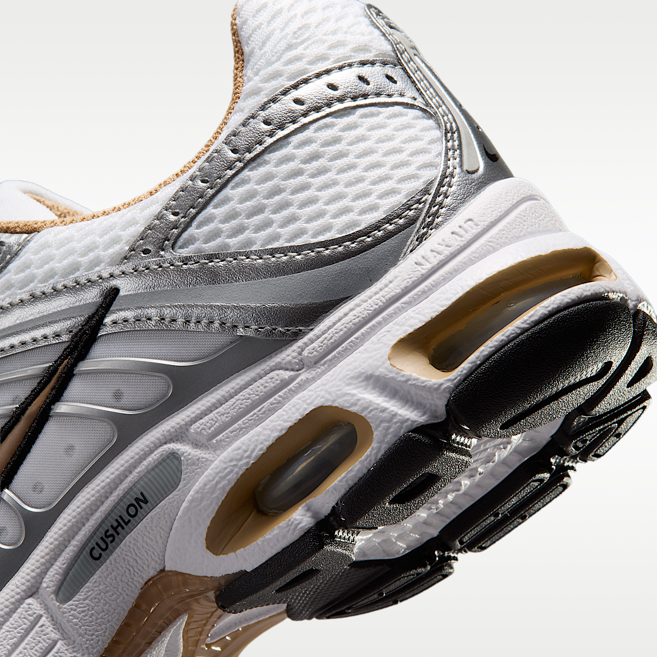 Nike Air Max sneaker Wit/Metallic Silver/Zwart/British Khaki