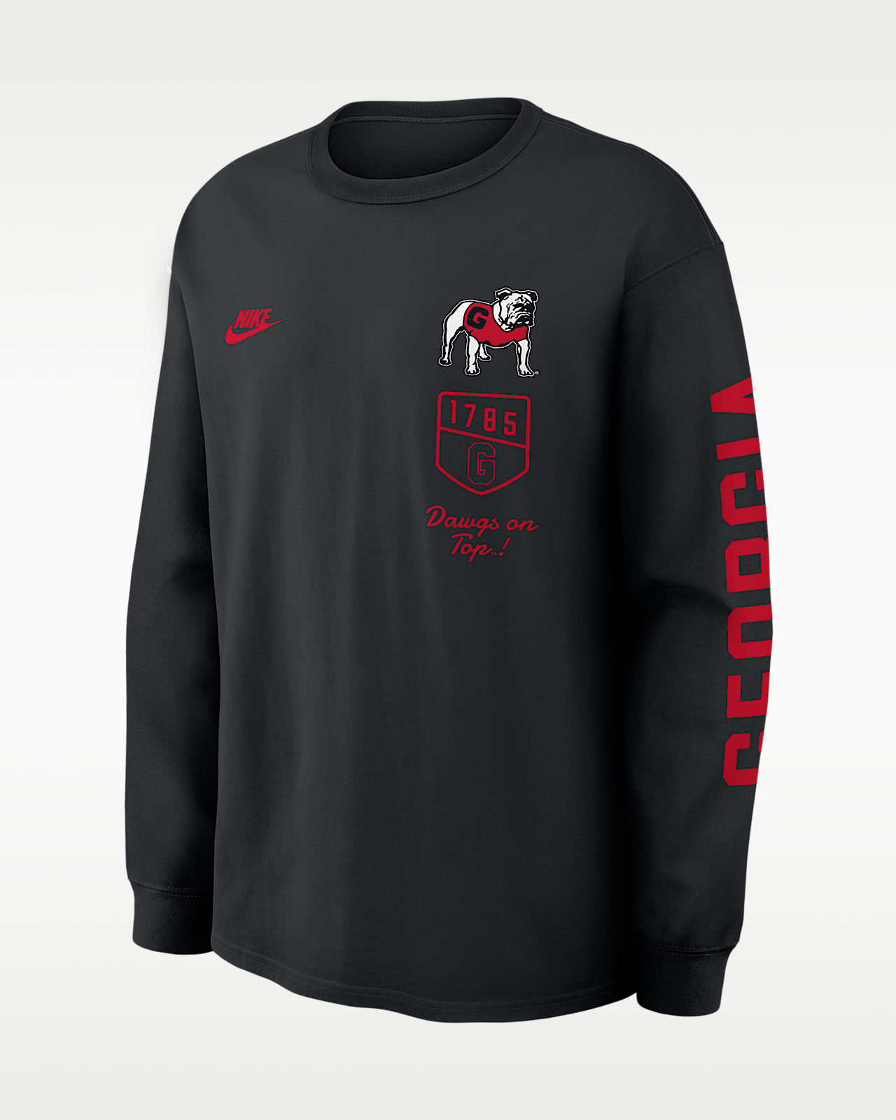 Мужская футболка Georgia Legacy Nike College Long-Sleeve