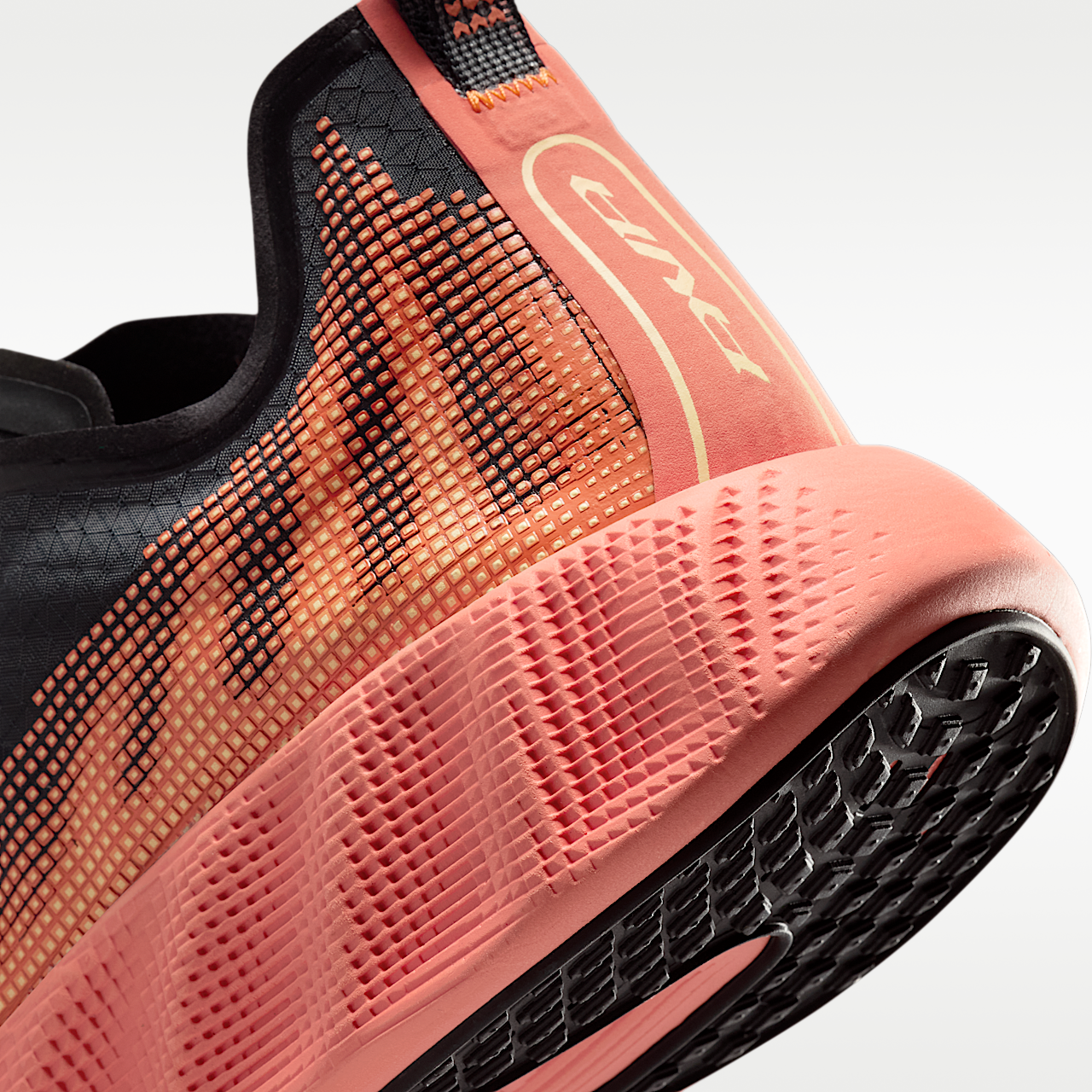 Nike  sneaker Off Noir/Zwart/Turf Orange/Tangerine Tint