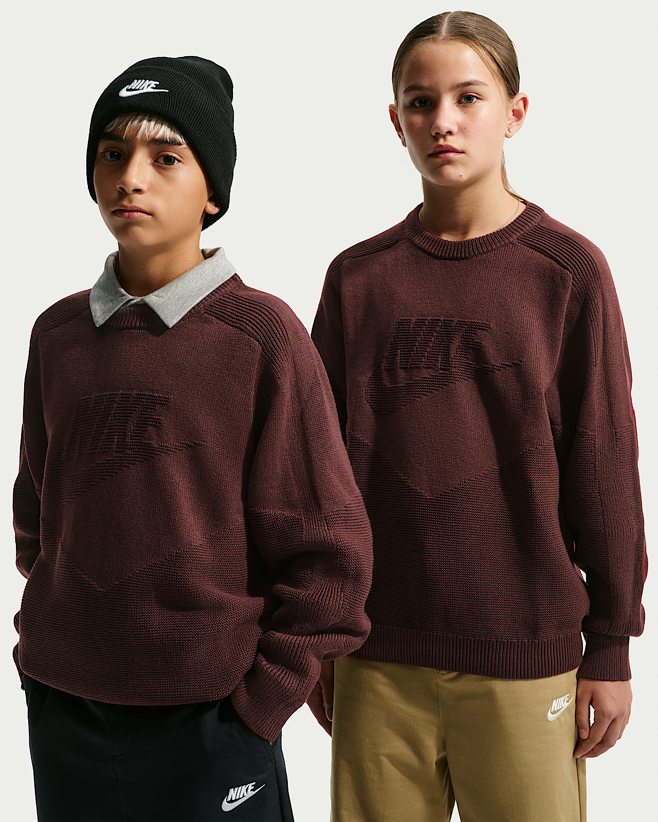 Детские  Nike Sportswear Big Kids' Crew-Neck Sweater