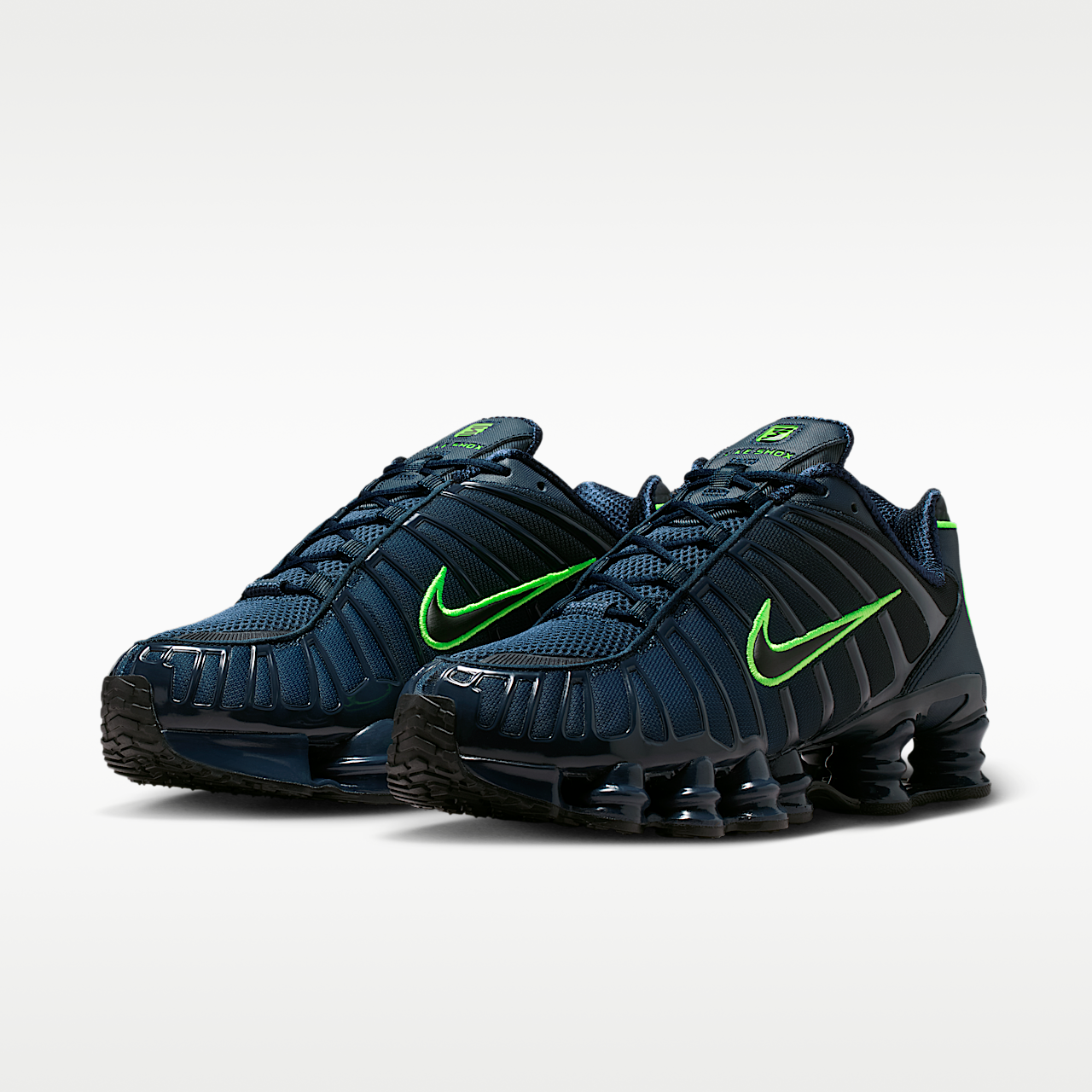 Nike Nike Shox sneaker Thunder Blue/Obsidian/Green Strike/Zwart
