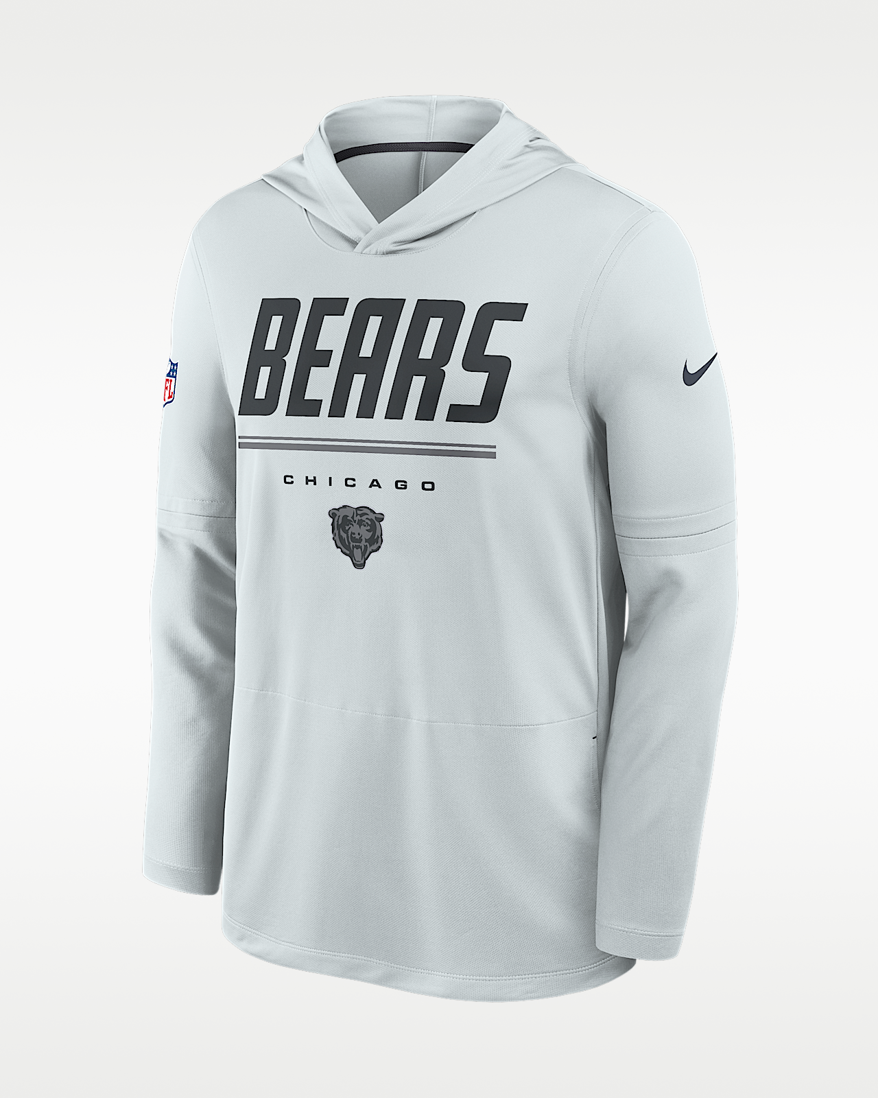 Мужские  Chicago Bears Sideline Nike Dri-FIT NFL Long-Sleeve Hooded Top