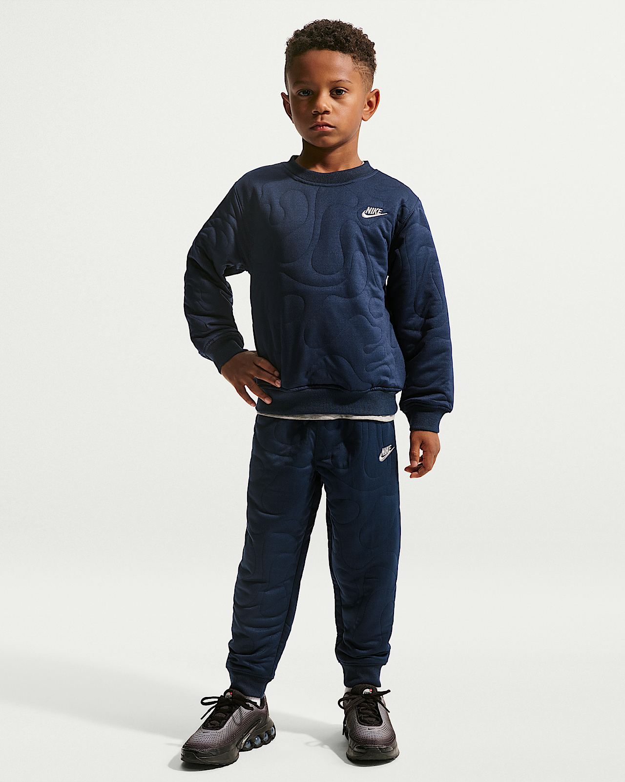 Детские  Nike Sportswear Little Kids' Frost Futura 2-Piece Crew Set