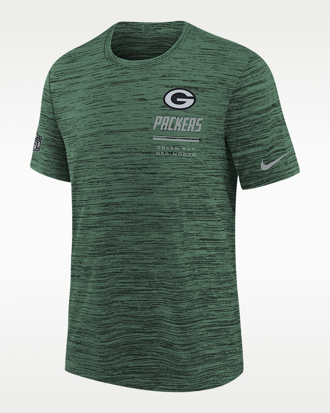 Детская футболка Green Bay Packers Sideline Team Issue Velocity Big Kids' Nike Dri-FIT NFL