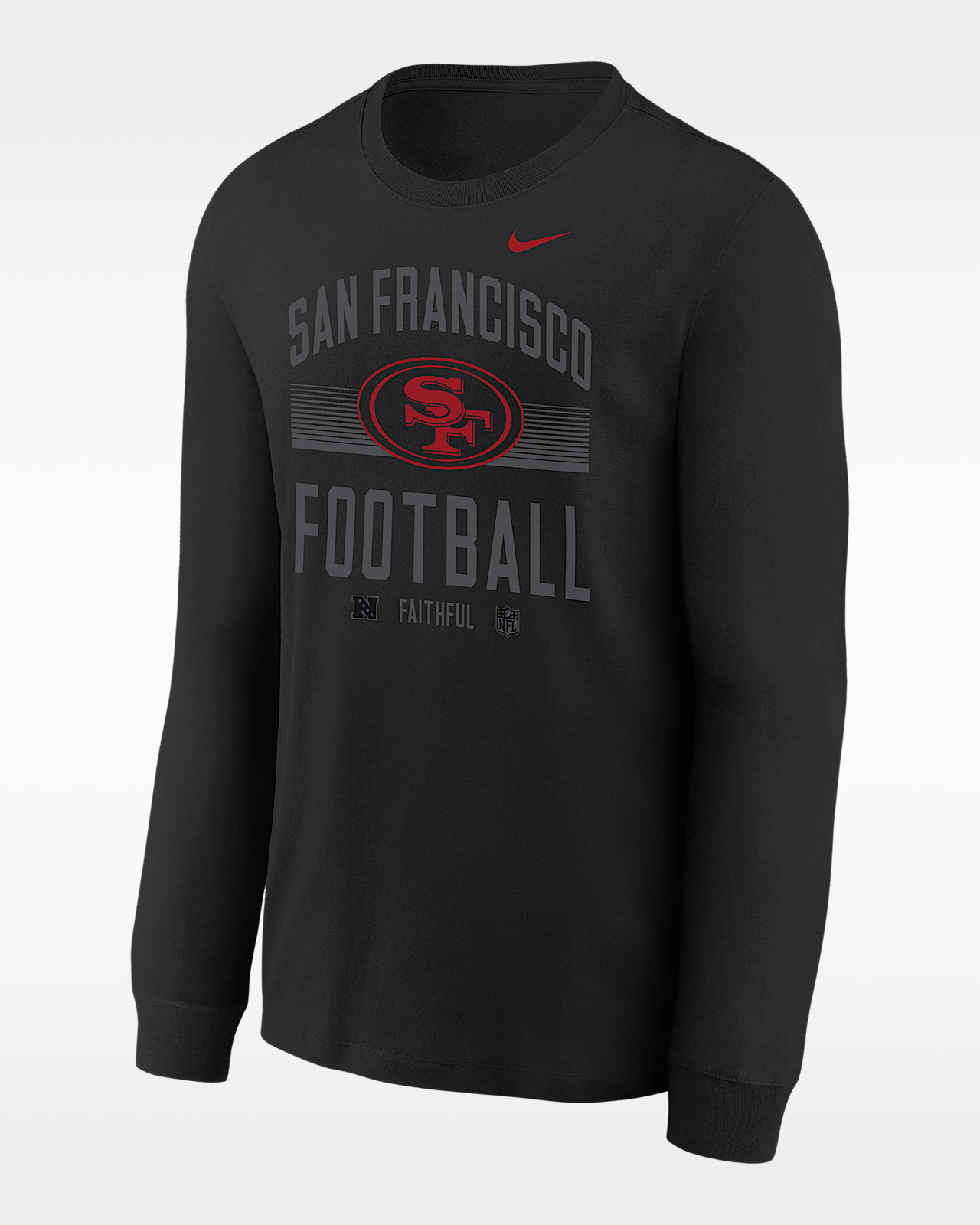 Детская футболка San Francisco 49ers Hometown Big Kids' Nike NFL Long-Sleeve