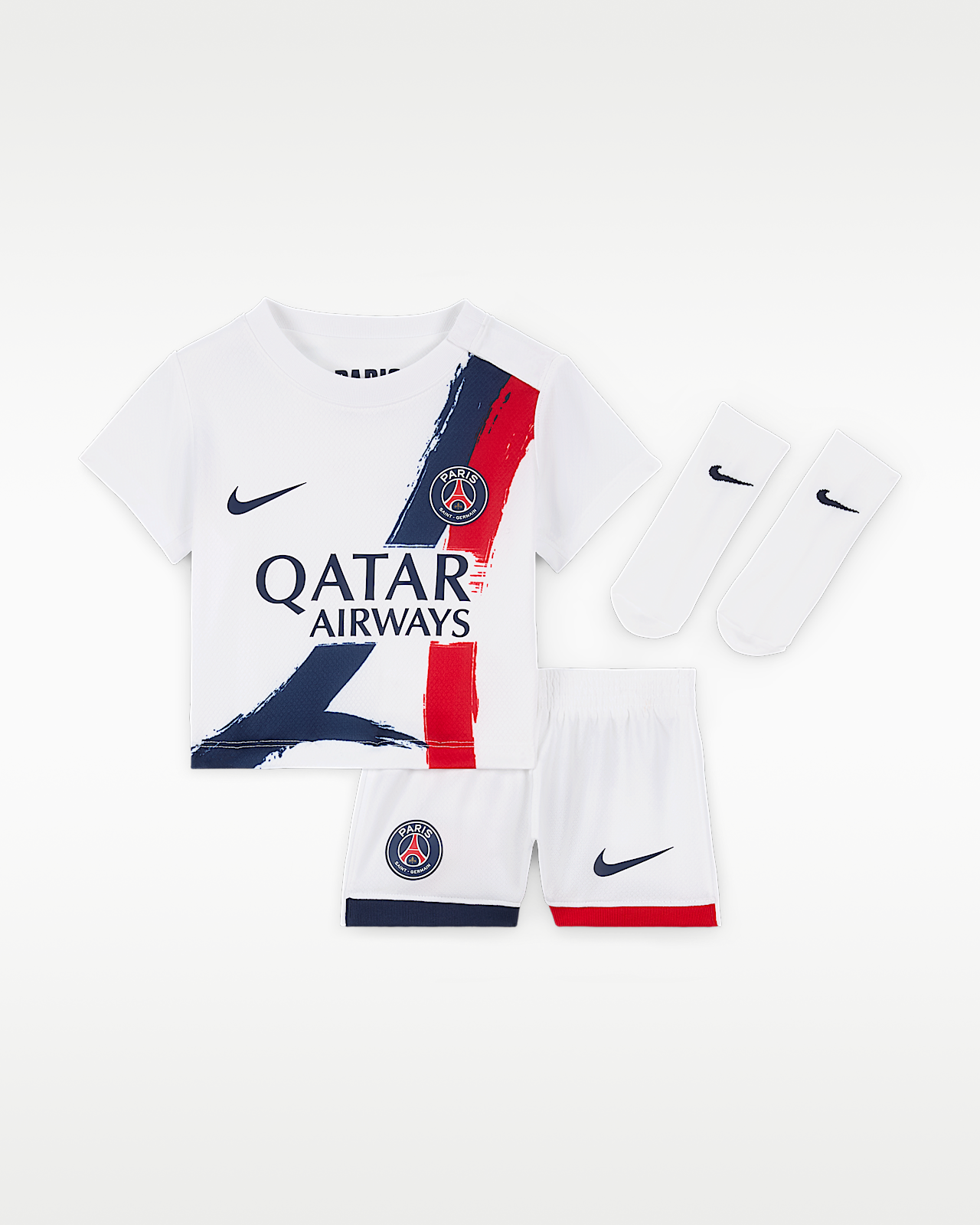 Детские  Paris-Saint Germain 2024 Stadium Away Baby/Toddler Nike Soccer Replica 3-Piece Kit