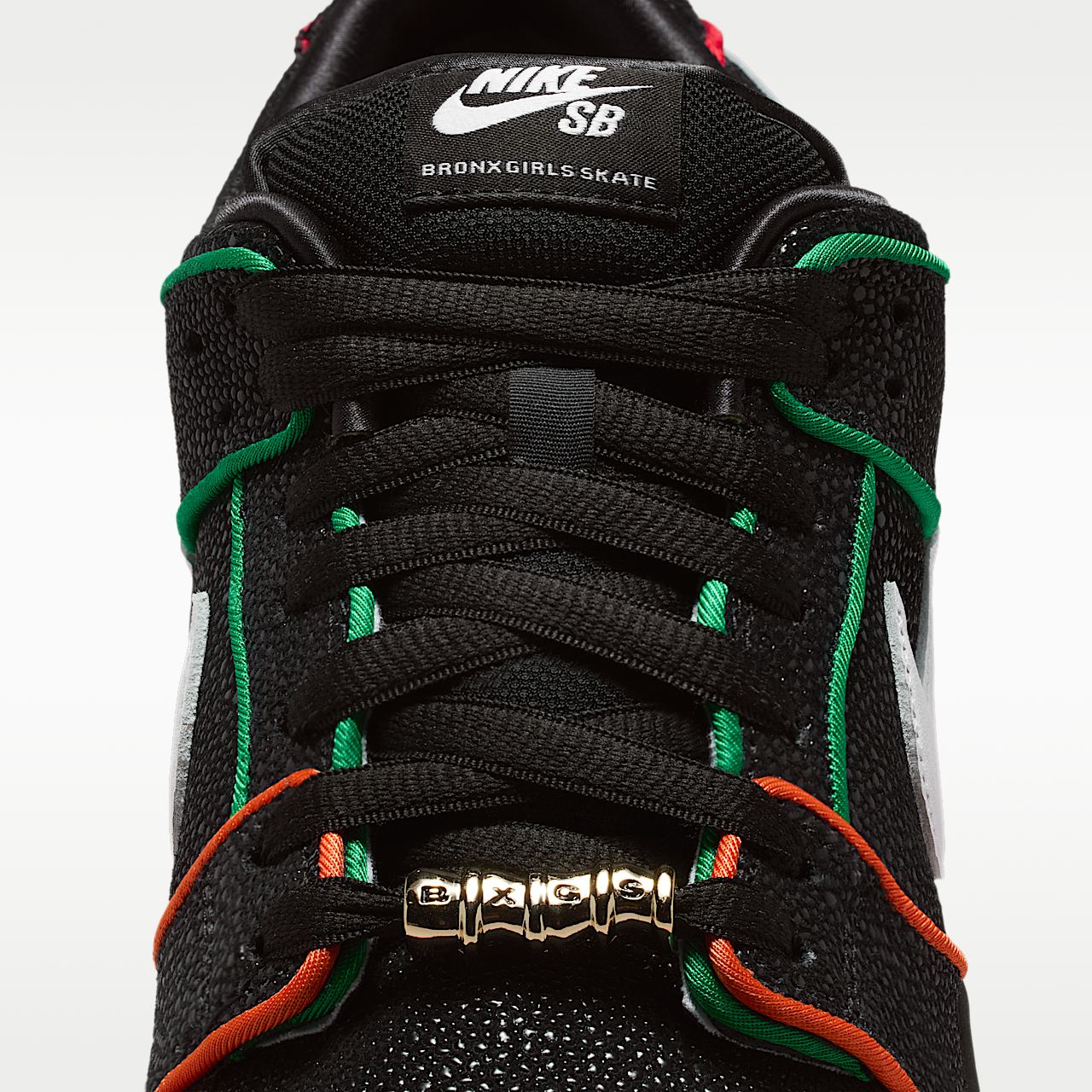 Nike Dunk Low sneaker Zwart/Challenge Red/Total Orange/Wit