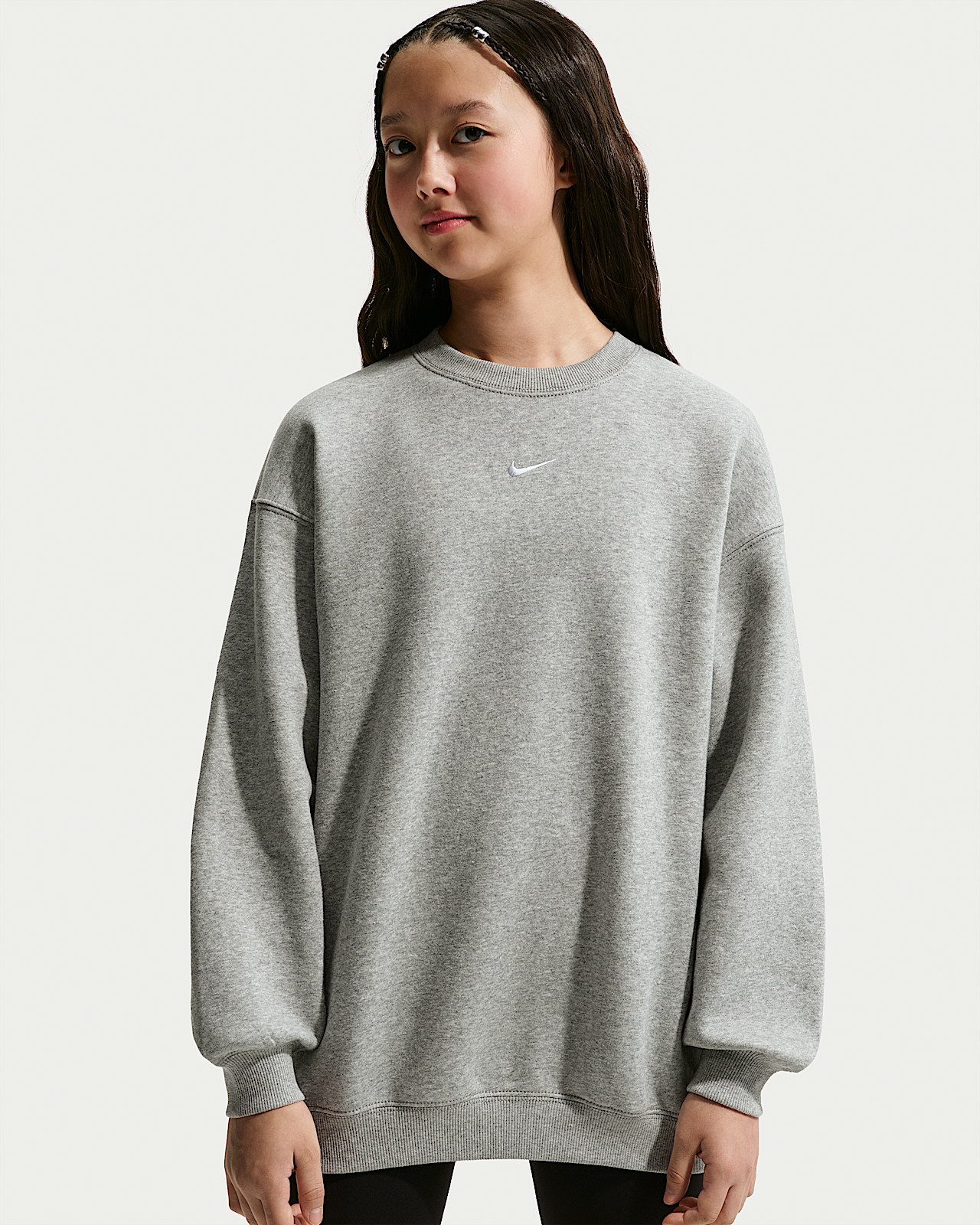 Детский свитшот Nike Sportswear Studio Big Kids' (Girls') Oversized Crew-Neck