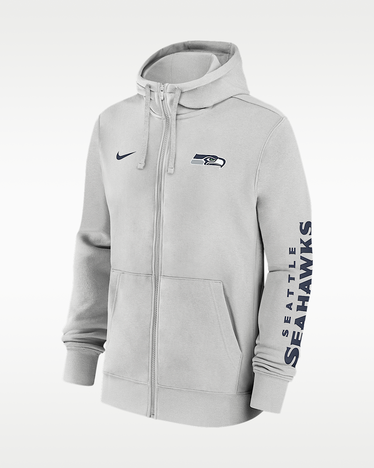 Мужское худи Seattle Seahawks Club Nike NFL Full-Zip Hoodie