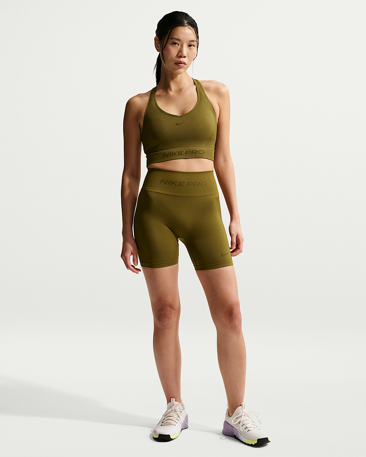 Женские шорты Nike Pro Seamless Dri-FIT High-Waisted 5" Biker Shorts